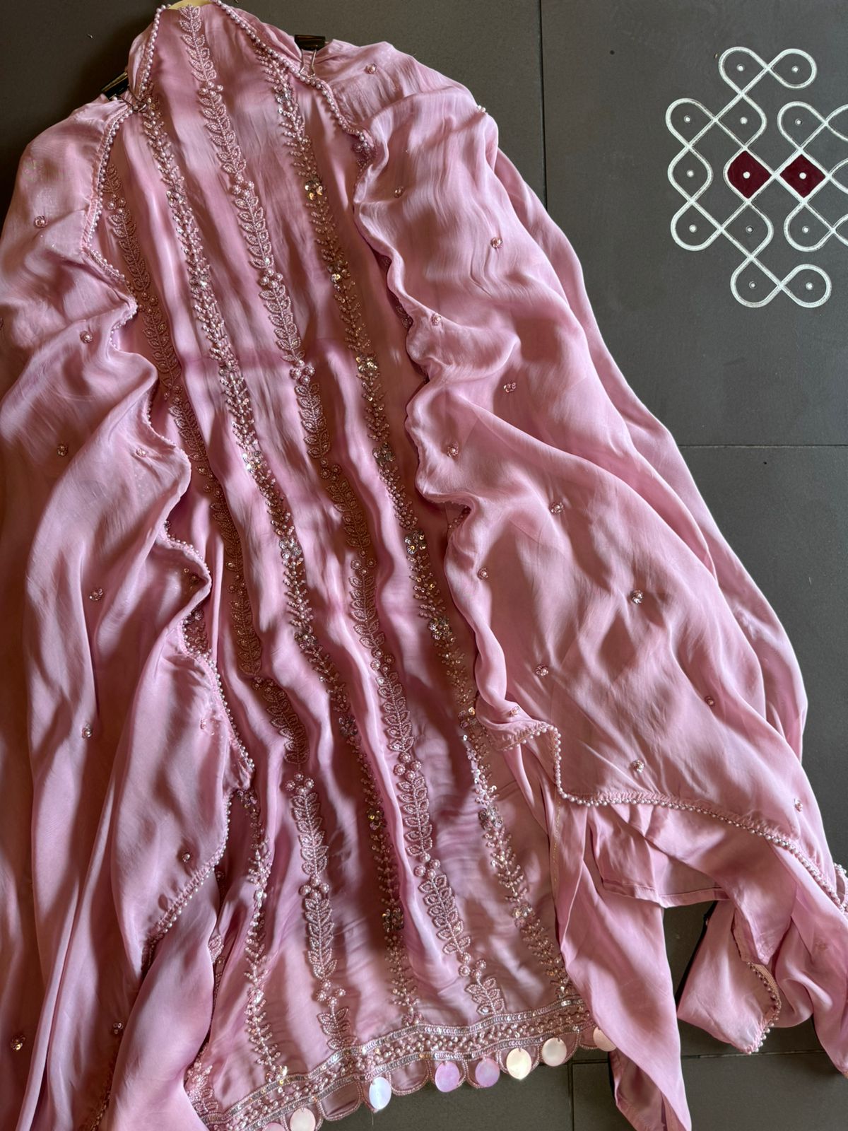 Shop our new exclusive range of Pakistani handembroidered fabrics (Unstitched) with Beautifil beadwork