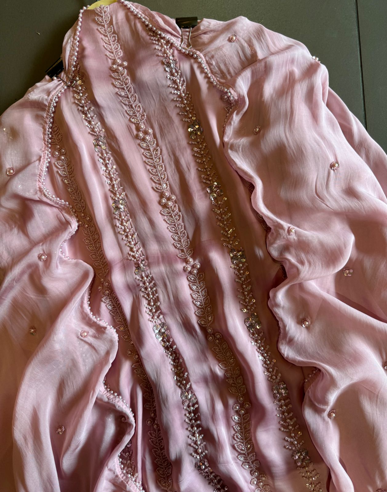 Shop our new exclusive range of Pakistani handembroidered fabrics (Unstitched) with Beautifil beadwork