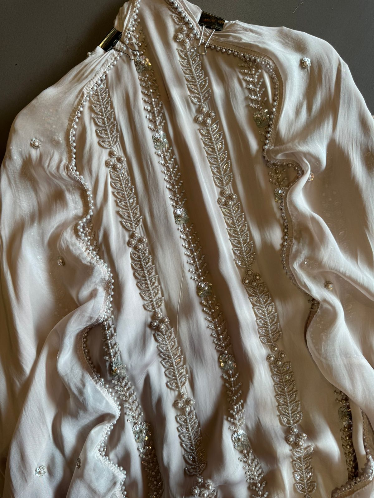 Shop our new exclusive range of Pakistani handembroidered fabrics (Unstitched) with Beautifil beadwork