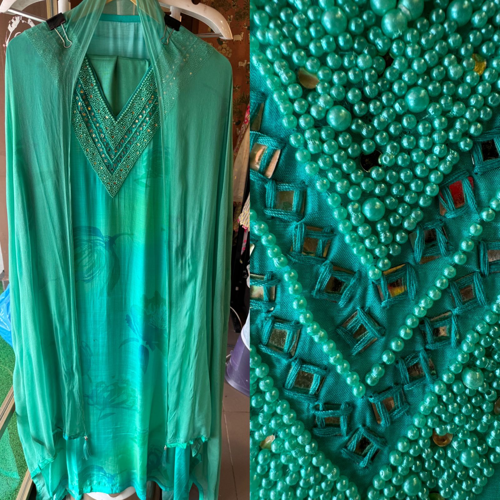 Pure and super soft muslin  Masaba inspired digital print on the shirt front and back