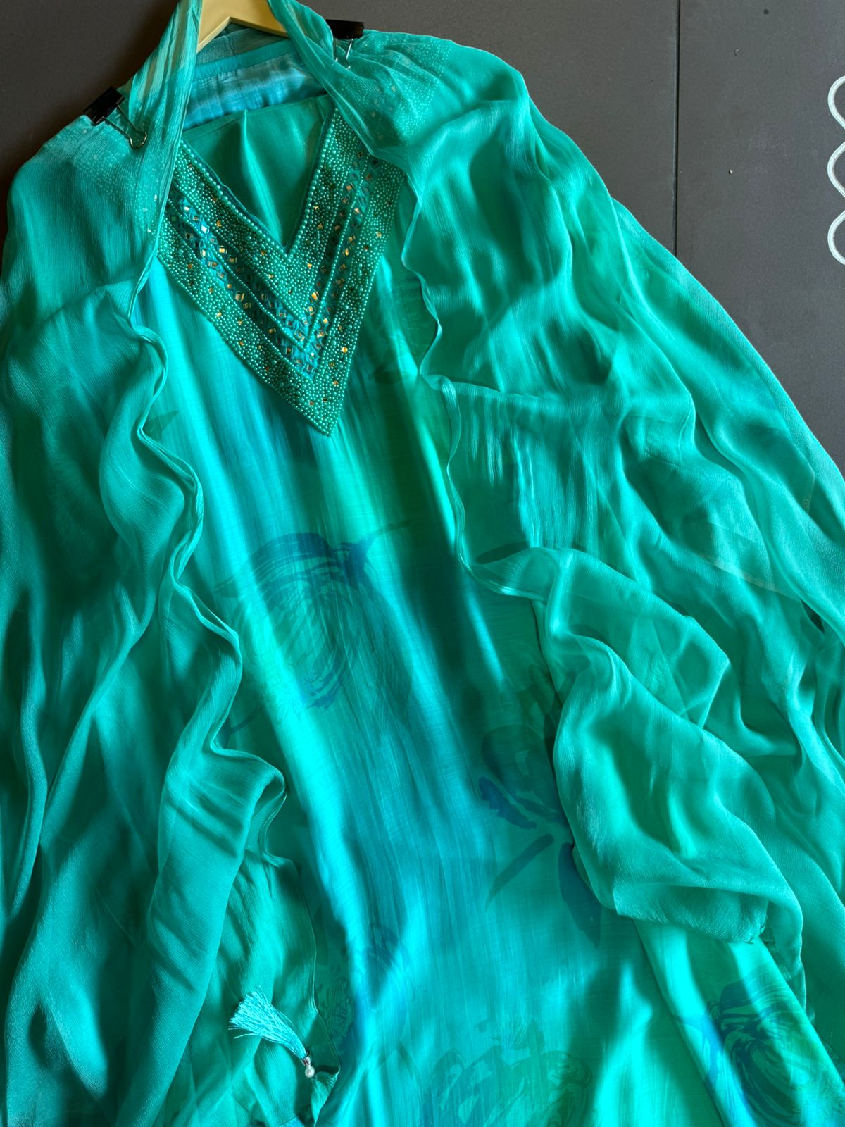 Pure and super soft muslin  Masaba inspired digital print on the shirt front and back