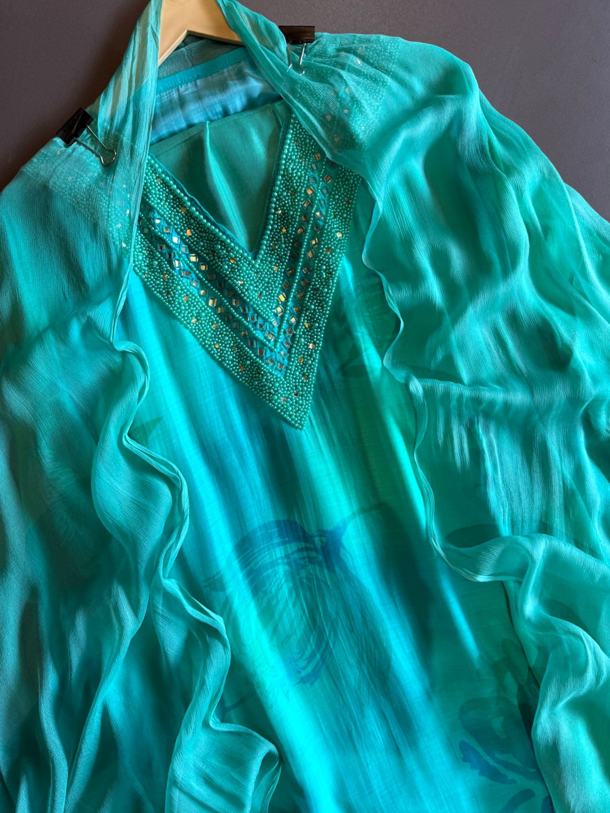 Pure and super soft muslin  Masaba inspired digital print on the shirt front and back