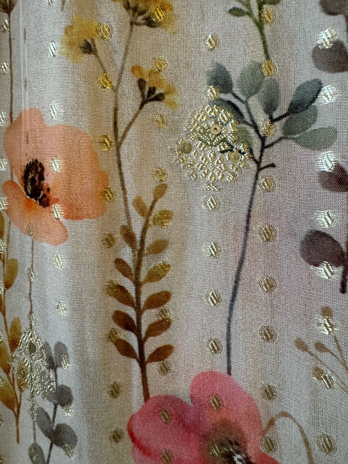 Organza Unstitched Suit pieces