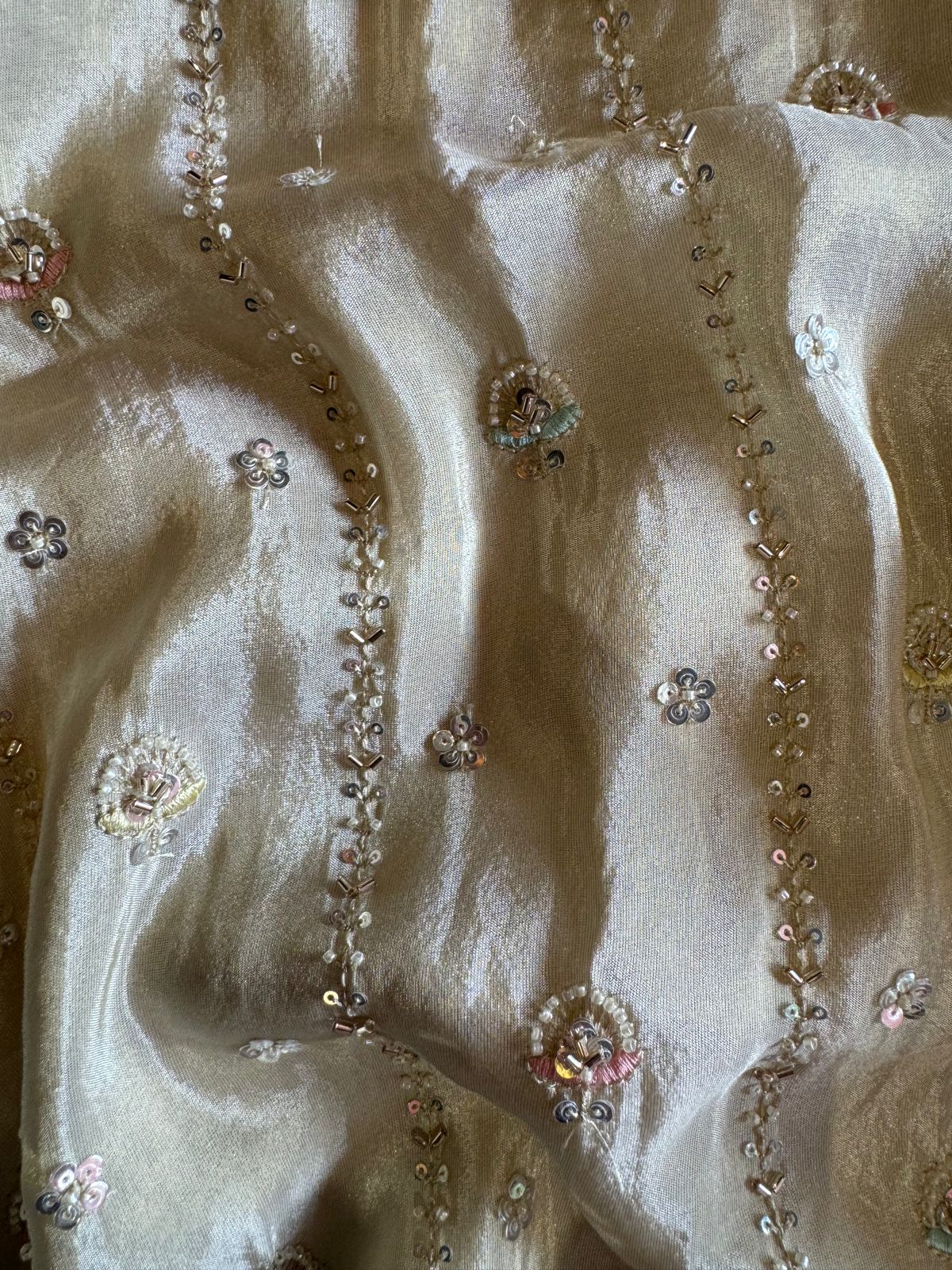 Shop our new exclusive range of Pakistani handwork pieces On pure shimmer tissue