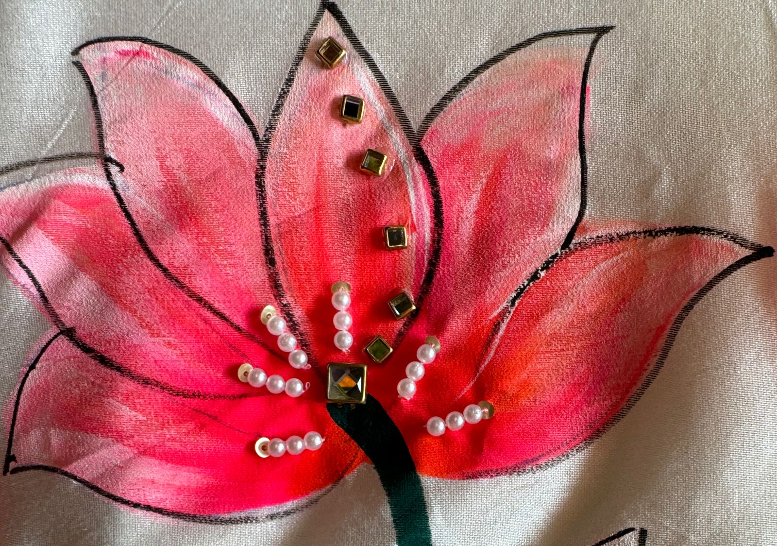 Pure chanderi Unstitched Shirt looks super classy & Rich