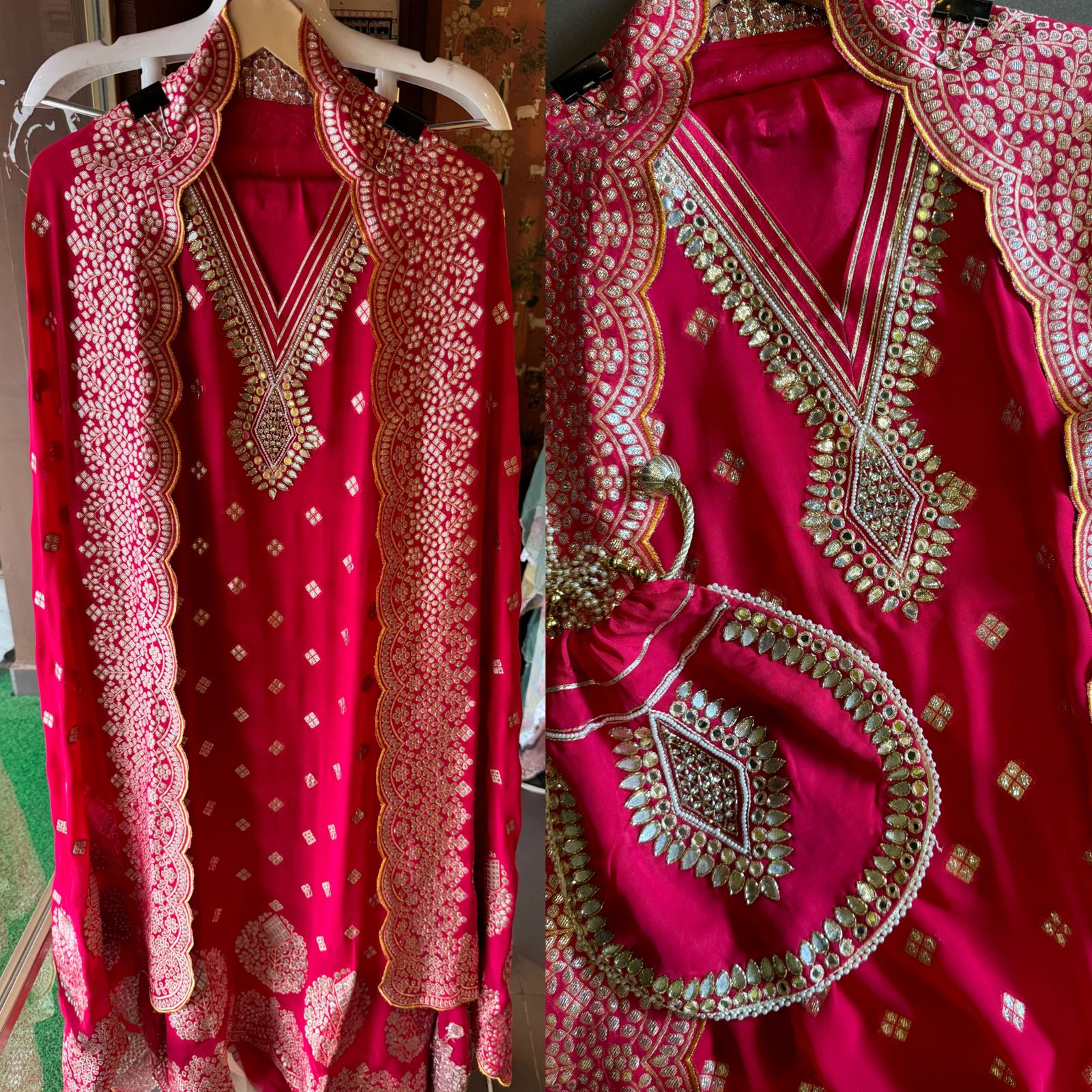 Banarsi Georgette  Unstitched suits pieces