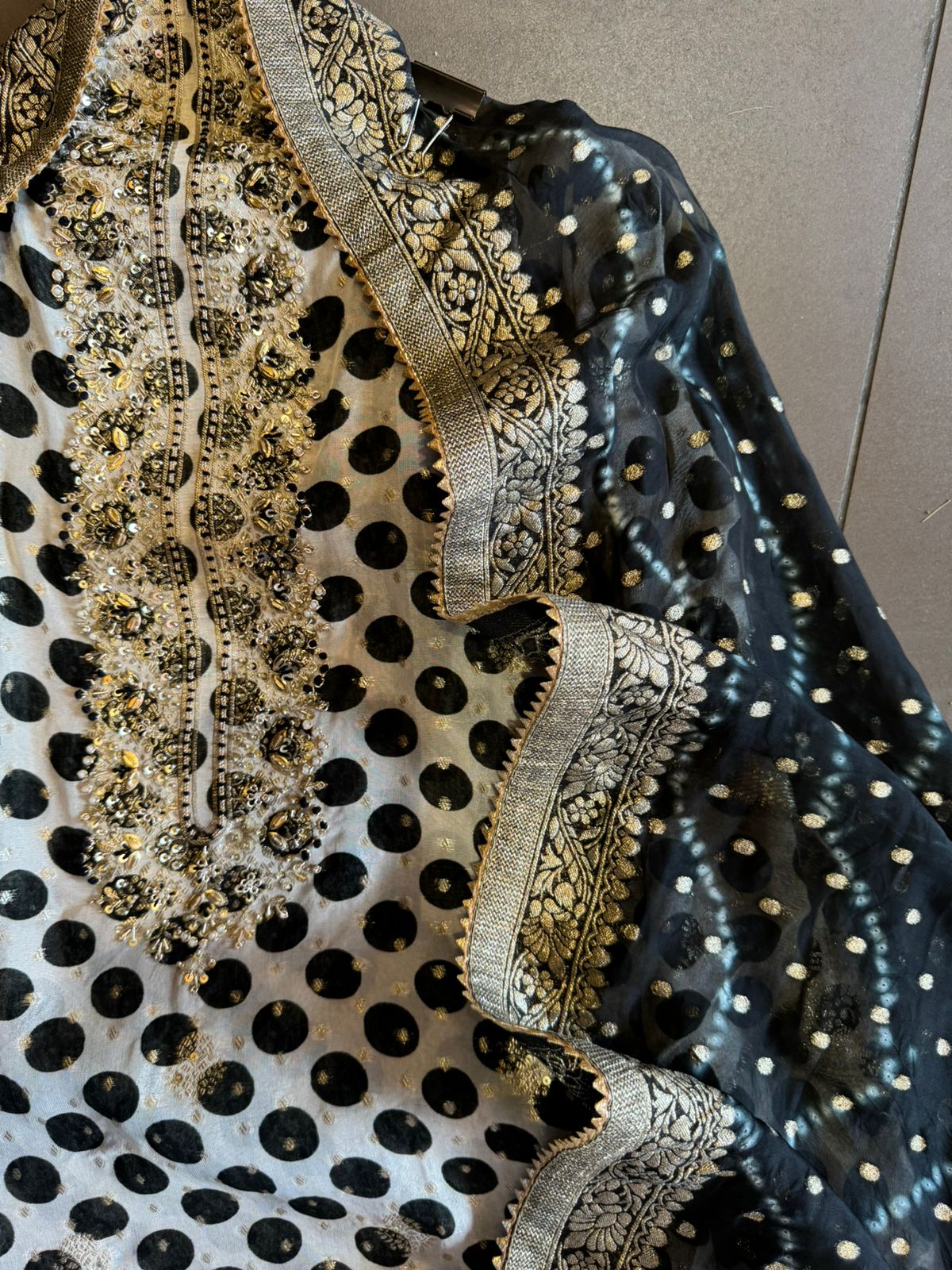 Organza Unstitched Suit pieces