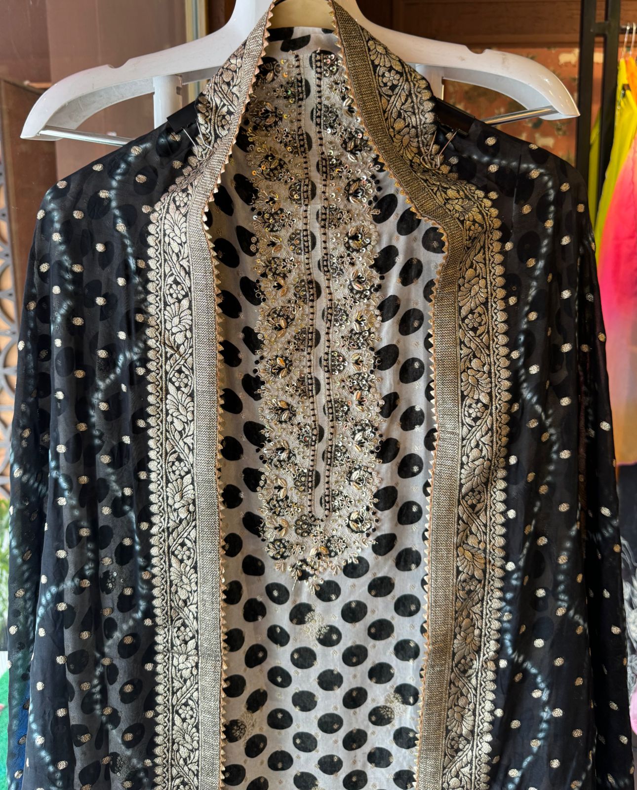 Organza Unstitched Suit pieces