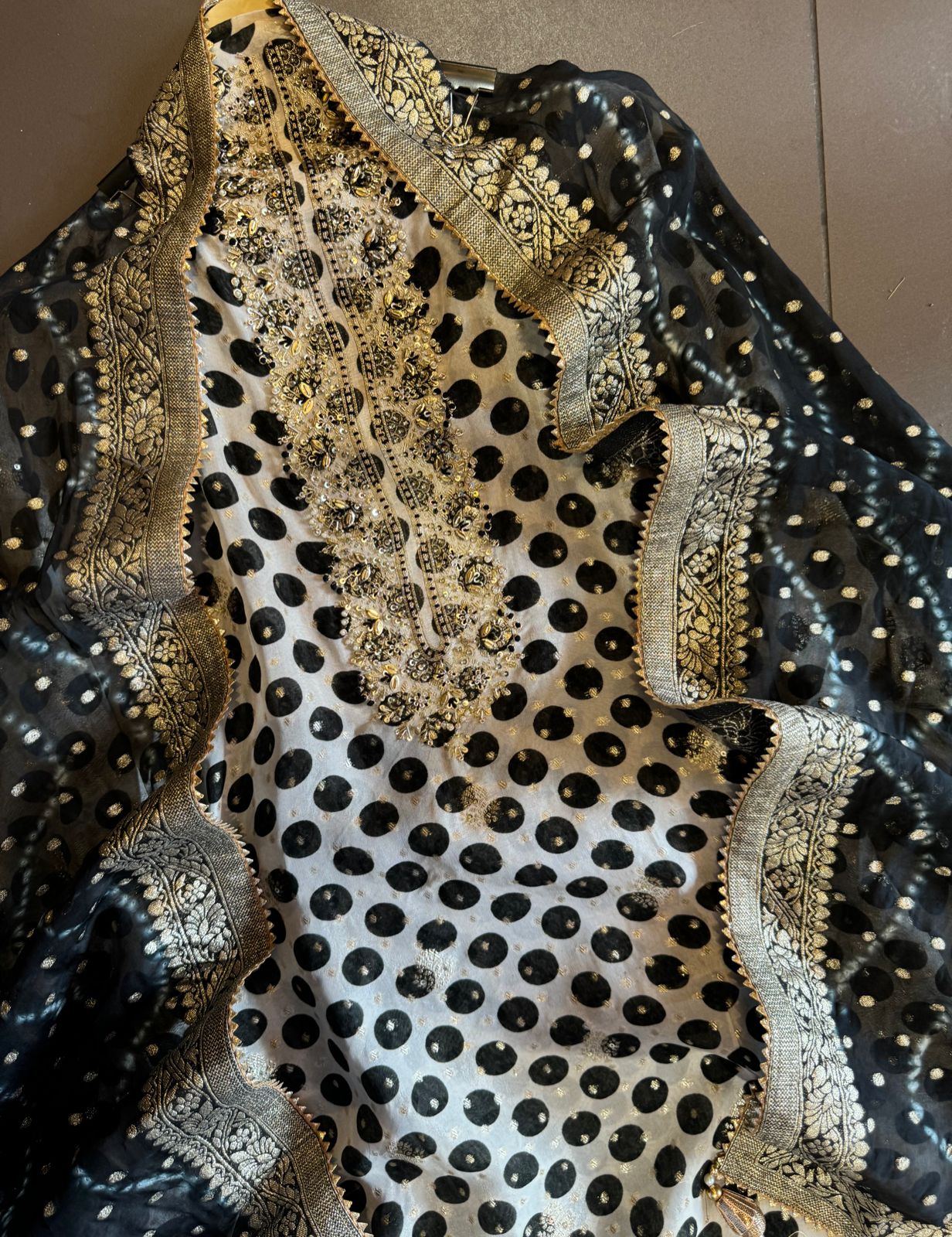 Organza Unstitched Suit pieces