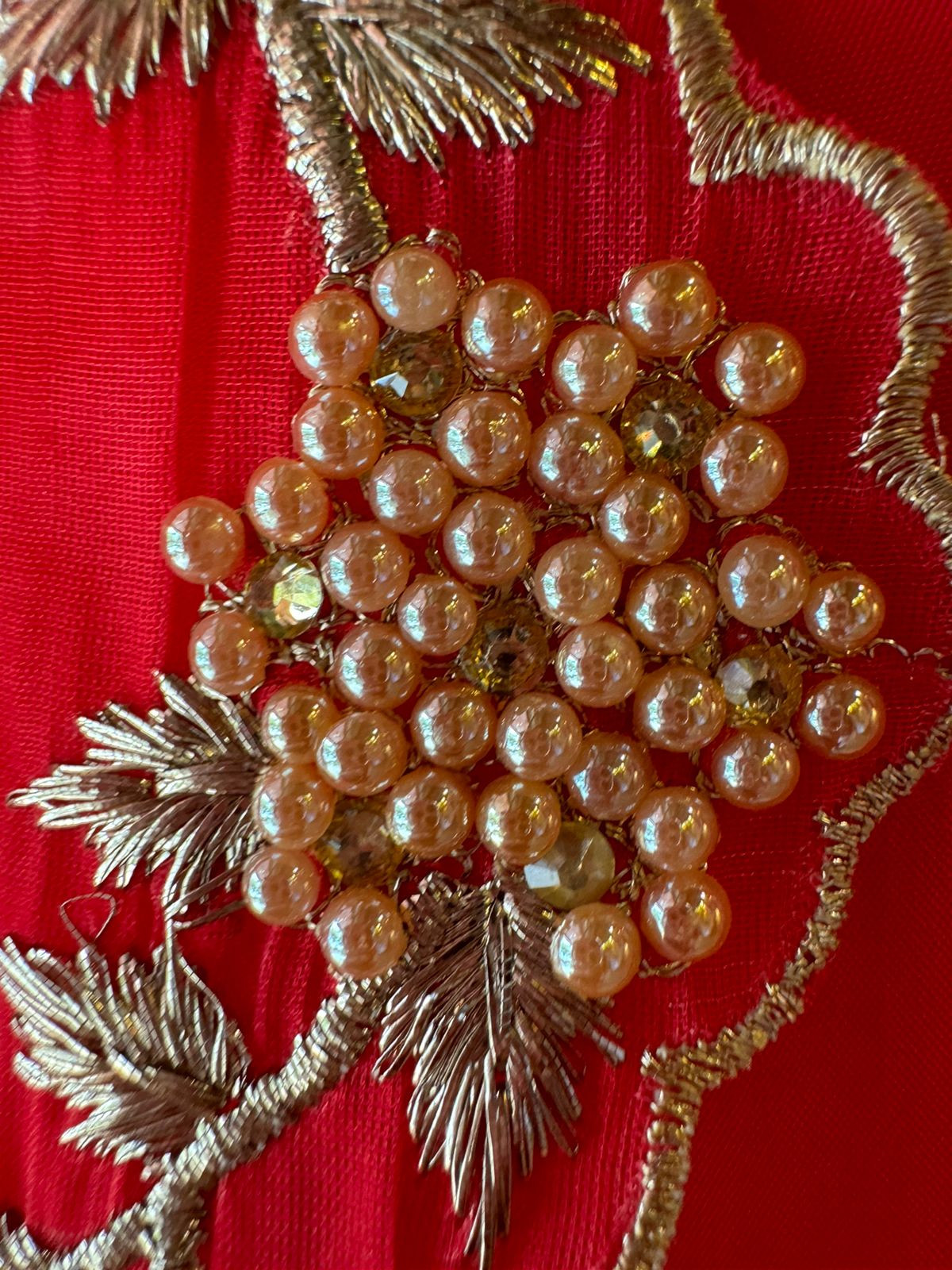 Pure crepe Shirt (Unstitched and full in size) with beautiful Neckwork done