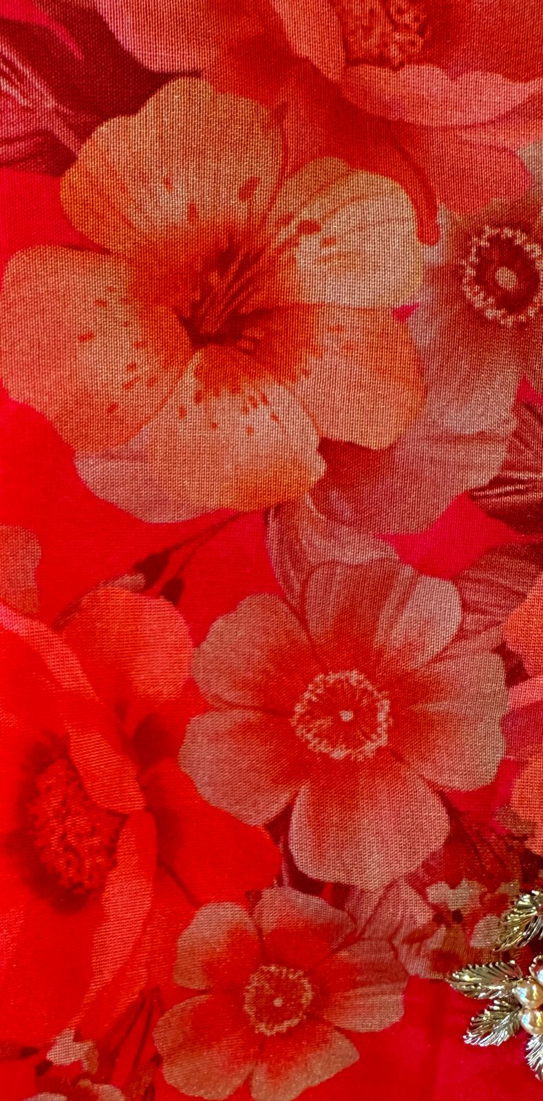 Pure crepe Shirt (Unstitched and full in size) with beautiful Neckwork done