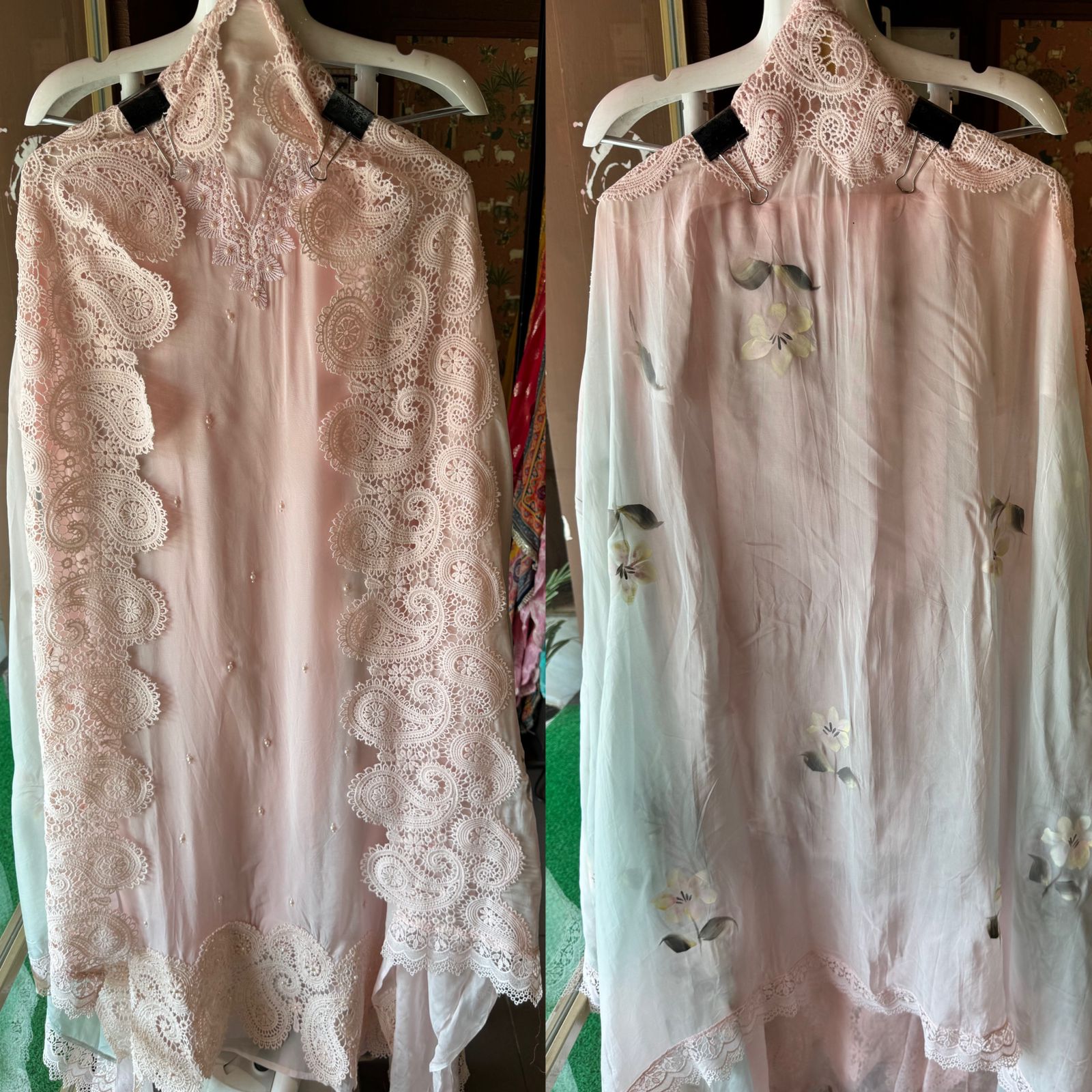 Soft organza Unstitched suit piece