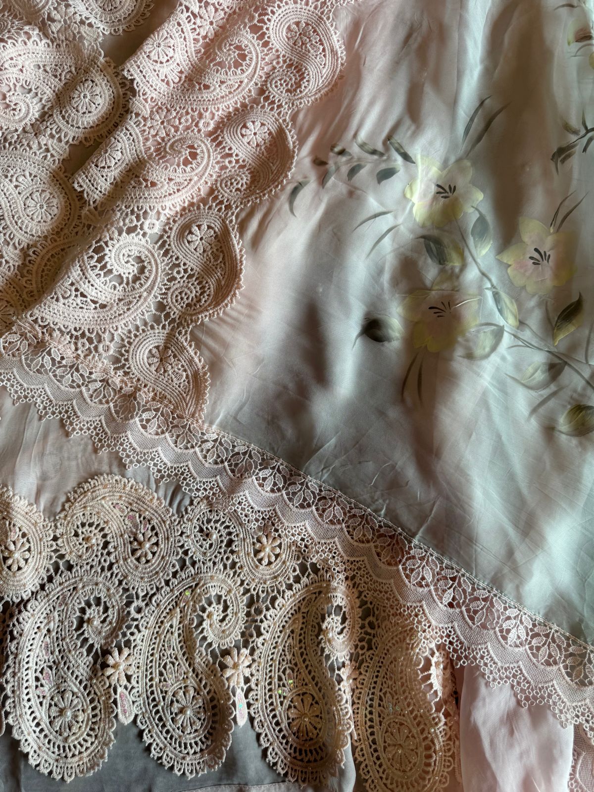 Soft organza Unstitched suit piece