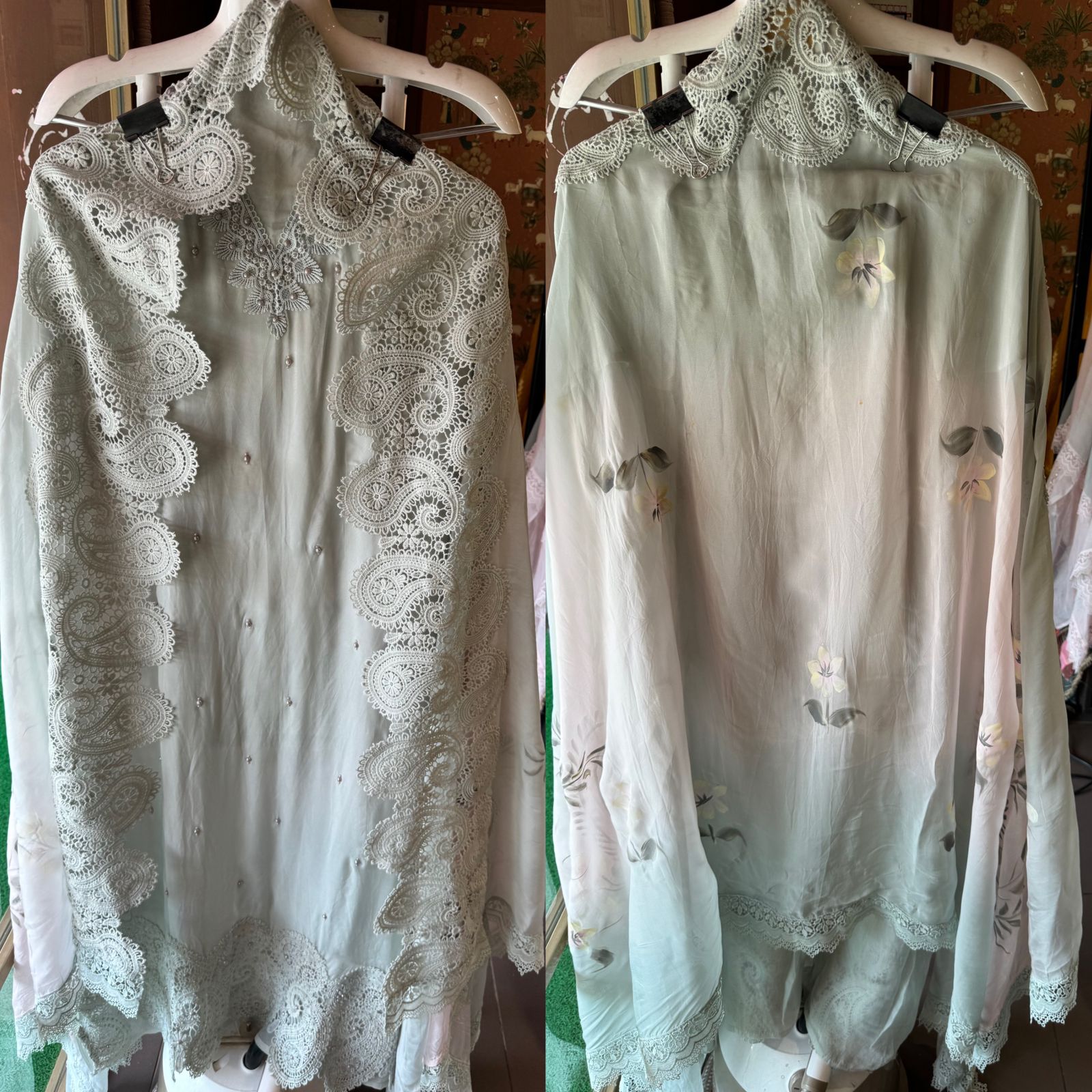 Soft organza Unstitched suit piece