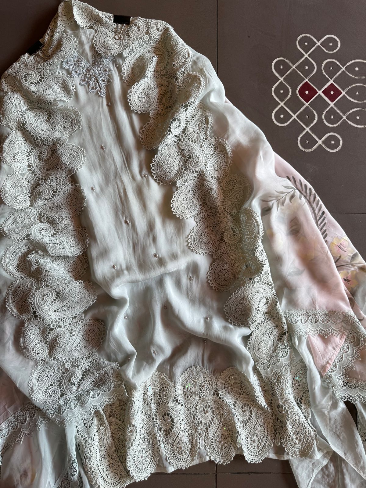 Soft organza Unstitched suit piece