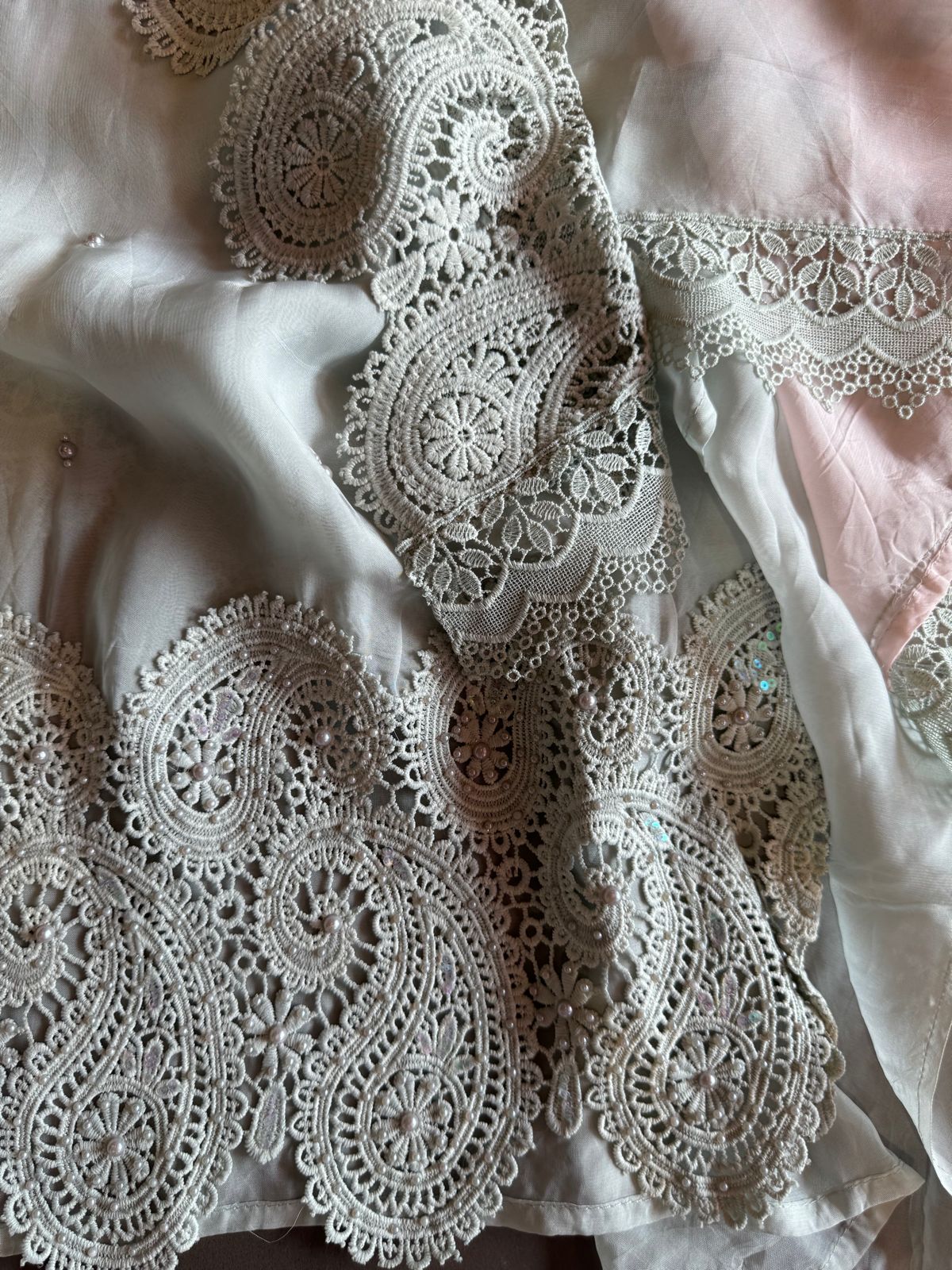 Soft organza Unstitched suit piece