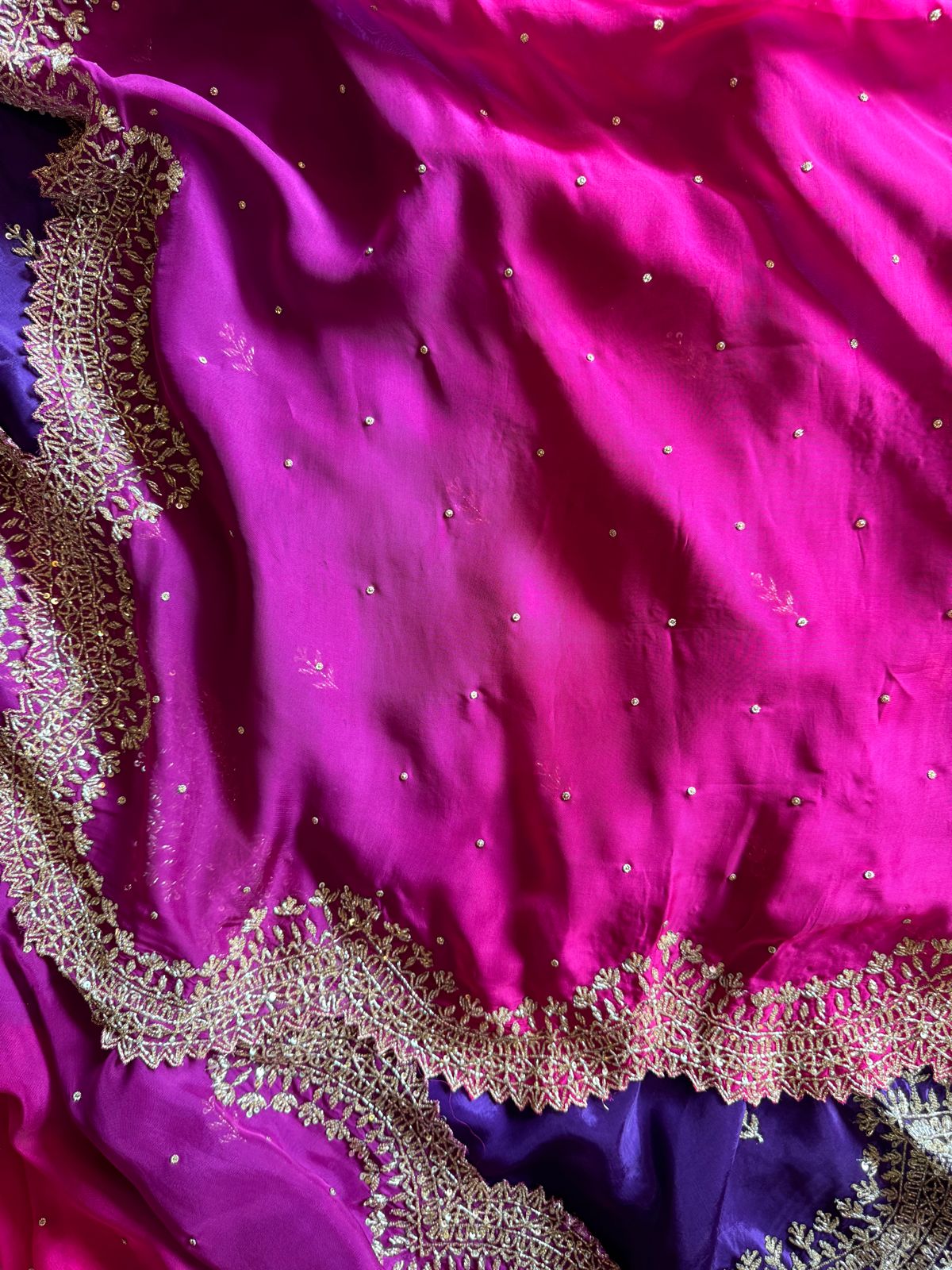 Beautiful pieces on PI Opada power, silk with handwork nalki booties