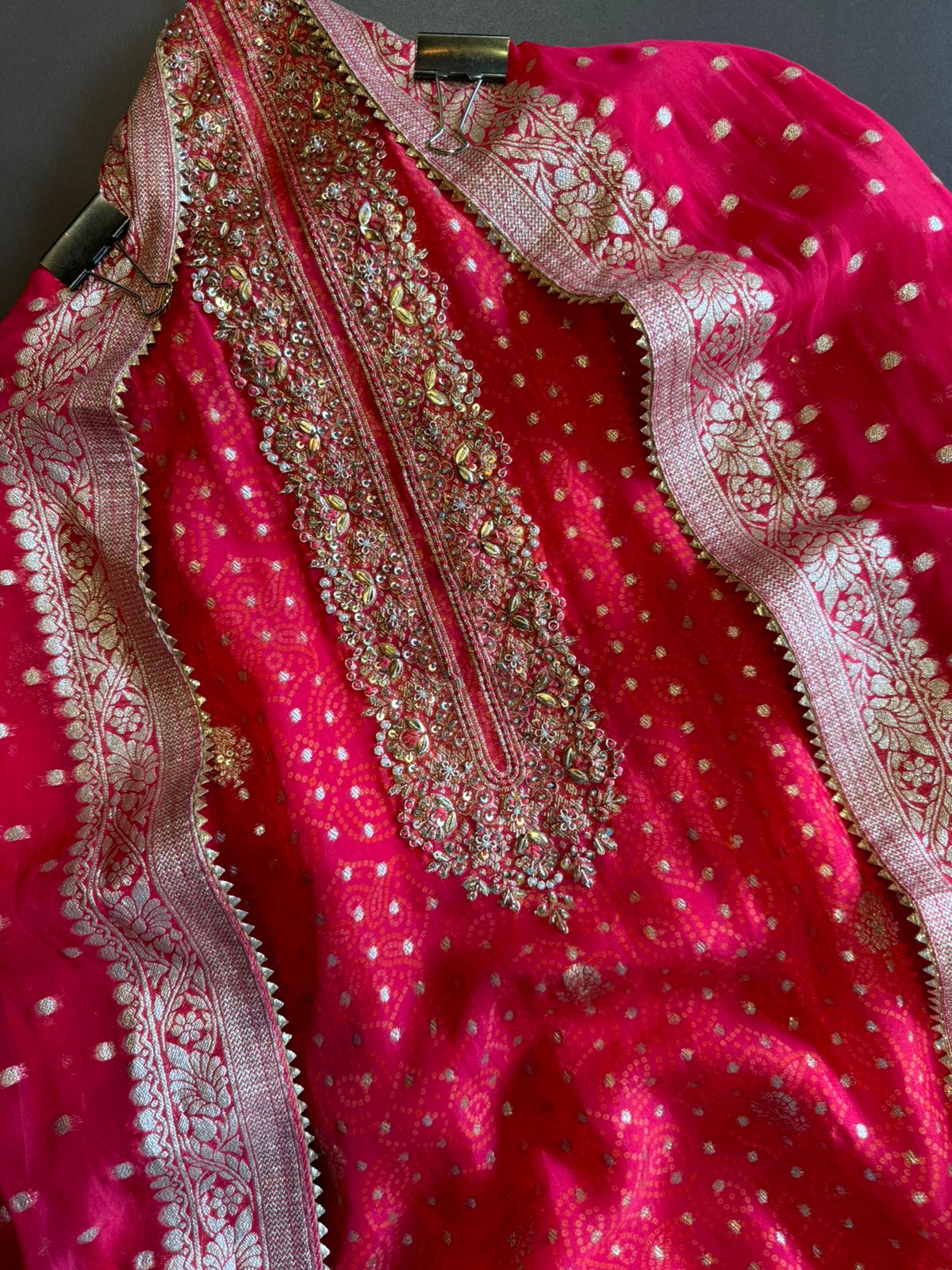 Organza Unstitched Suit pieces