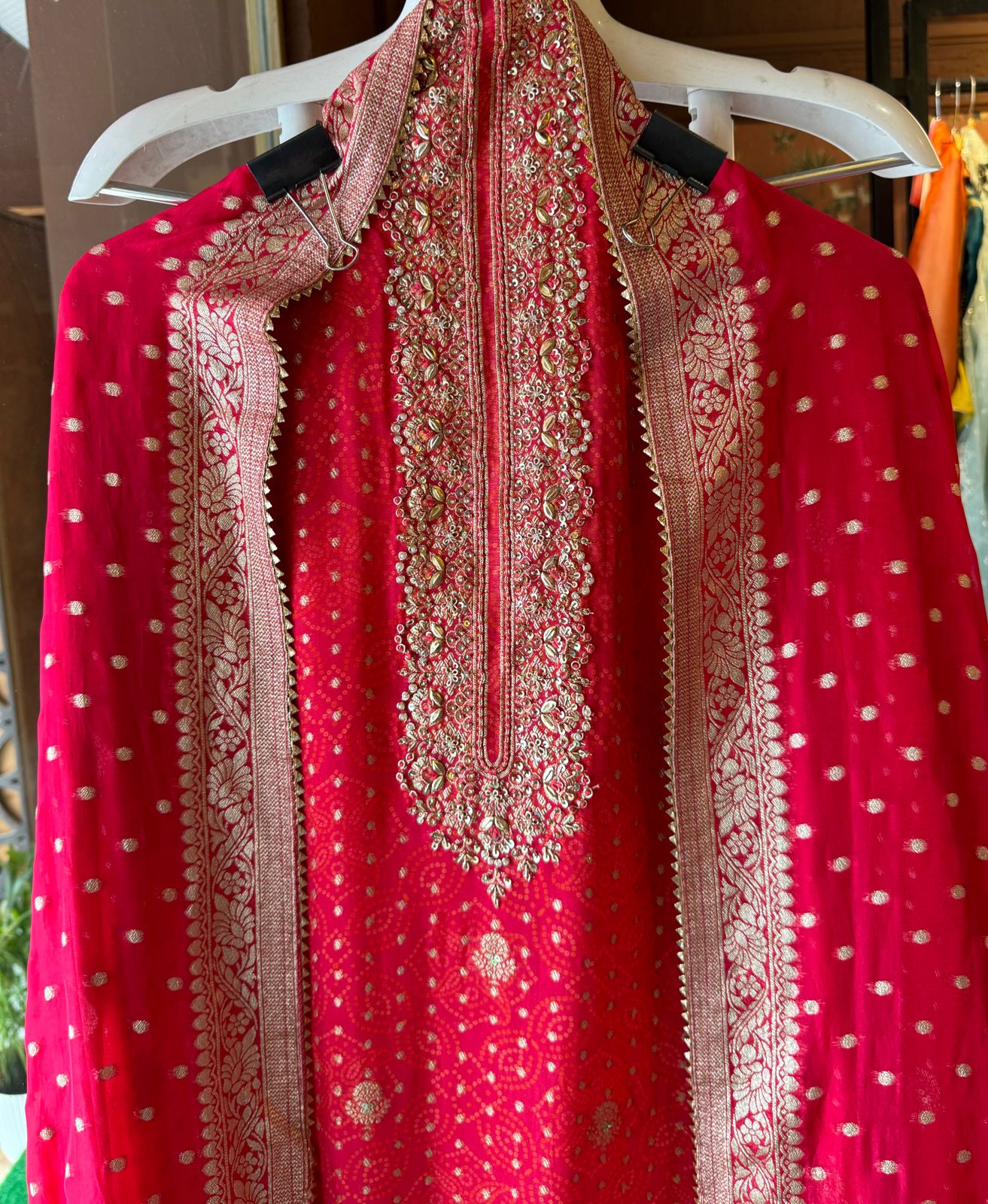 Organza Unstitched Suit pieces