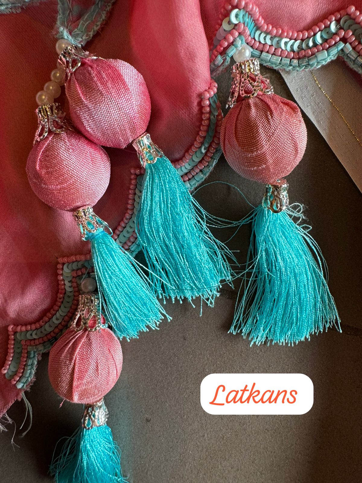 Premium Quality soft organza digital printed suits with handwork detailings on the shirt from and even on the neck Patti.