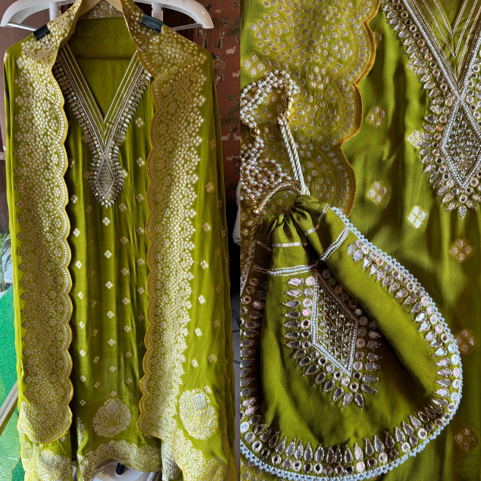 NEW FESTIVE COLLECTION  Banarsi Georgette  Unstitched suits pieces