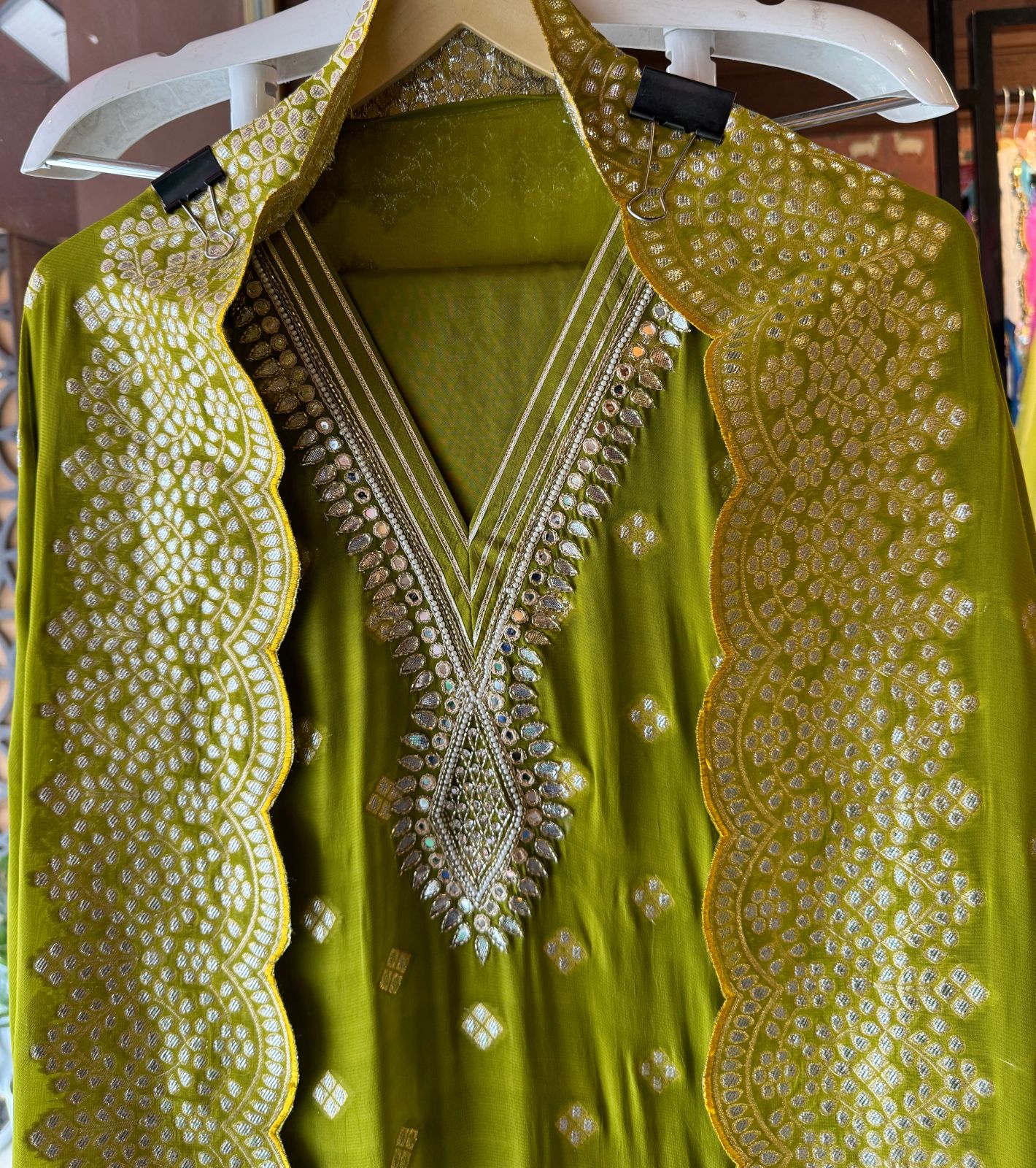 NEW FESTIVE COLLECTION  Banarsi Georgette  Unstitched suits pieces