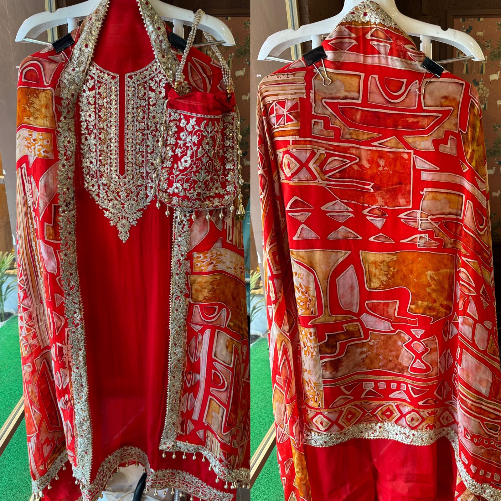 Shop our new Partywear collection this time with digital printed dupatta’s.