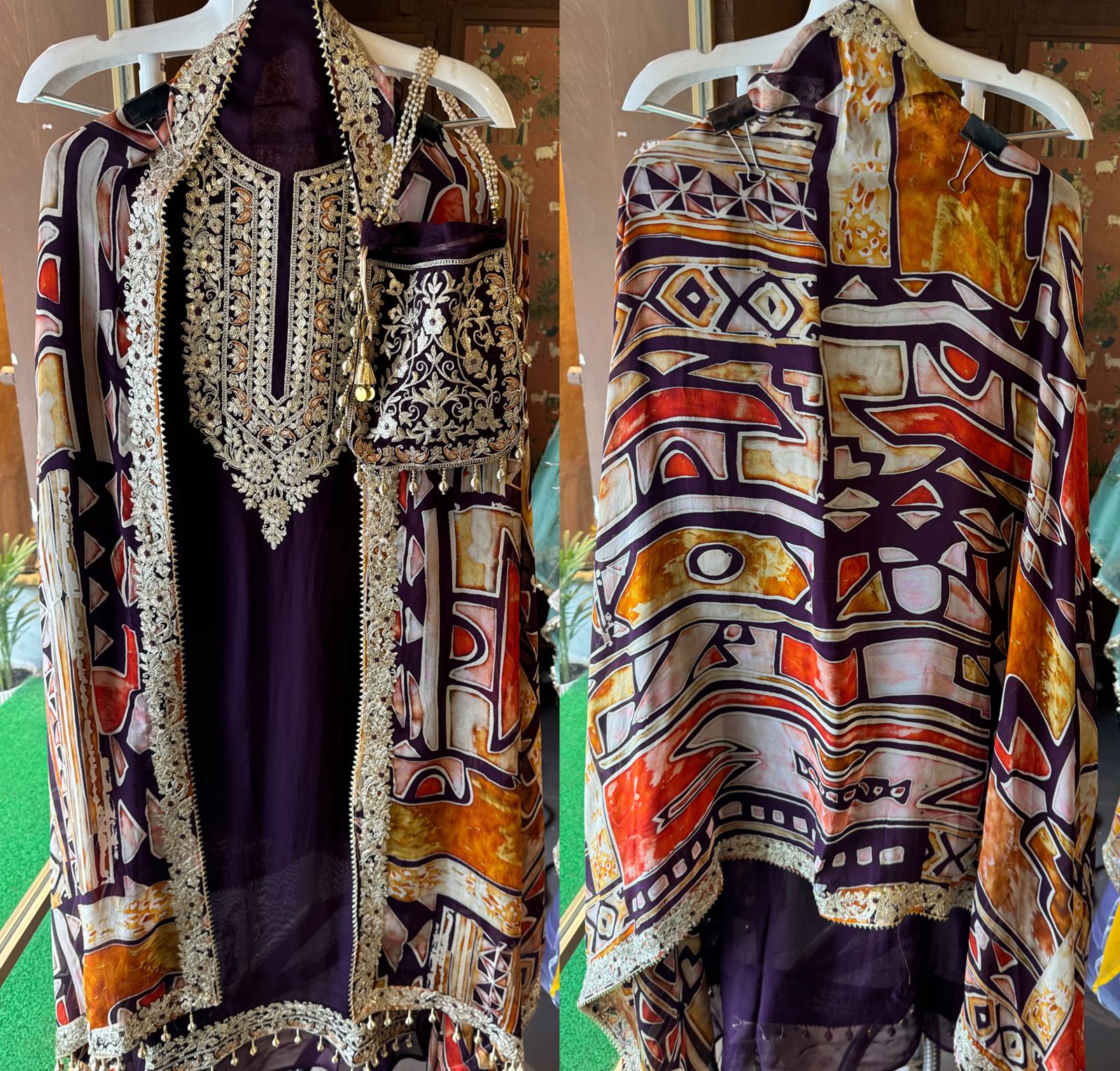 Shop our new Partywear collection this time with digital printed dupatta’s.