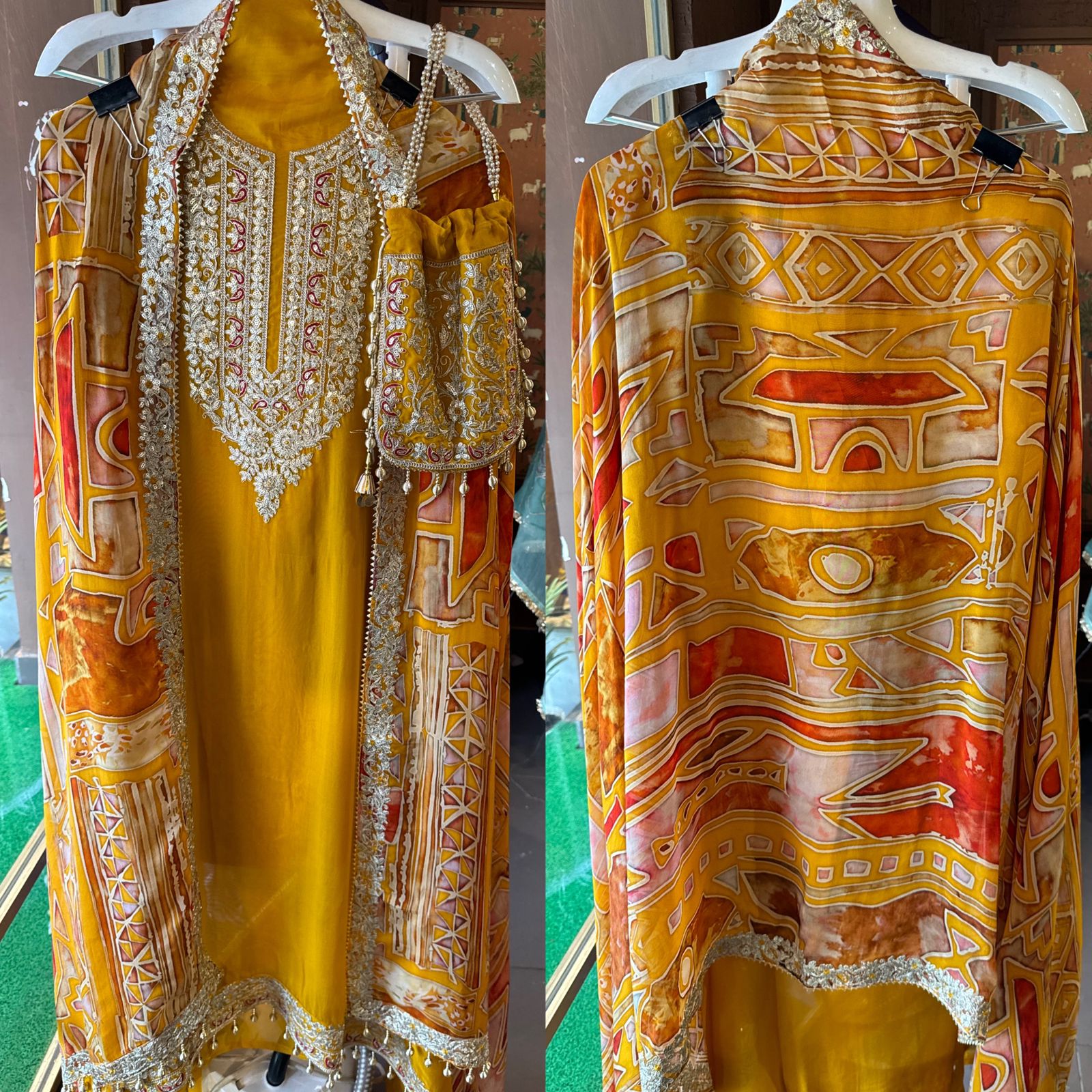 Shop our new Partywear collection this time with digital printed dupatta’s.