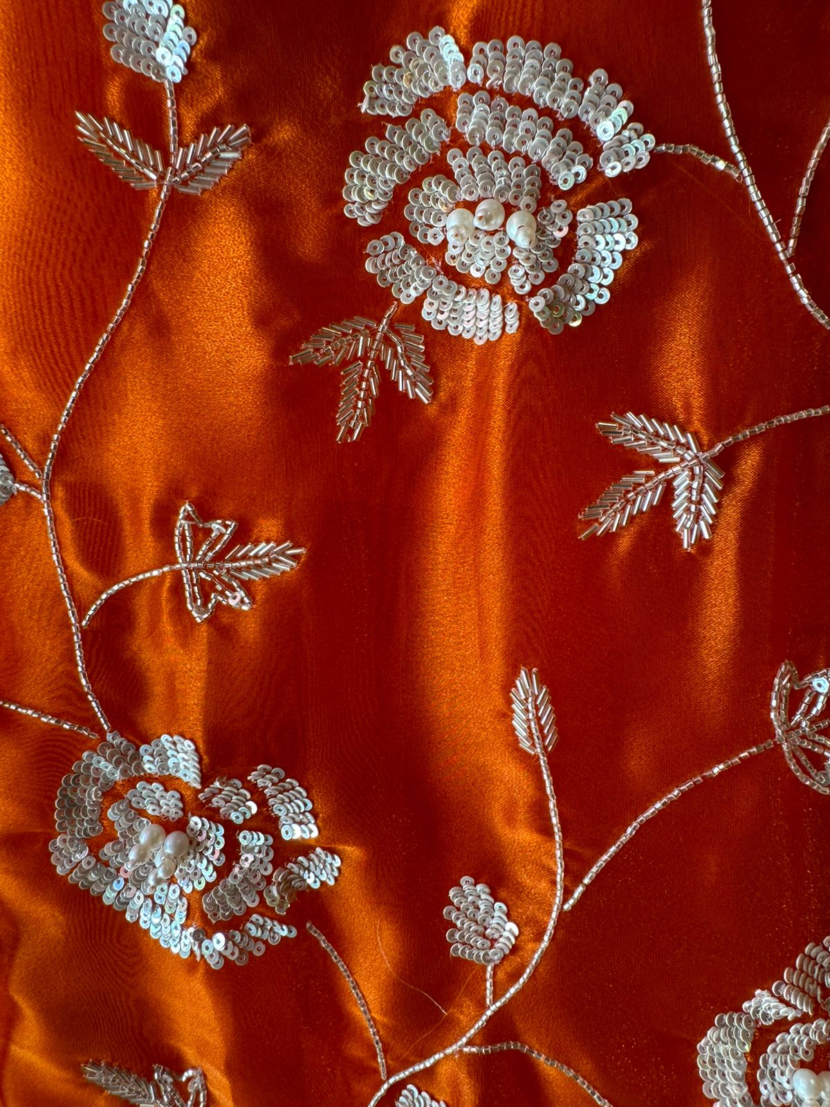 Pure Tissue Unstitched Kurta with Beautiful Embroidered jaal design