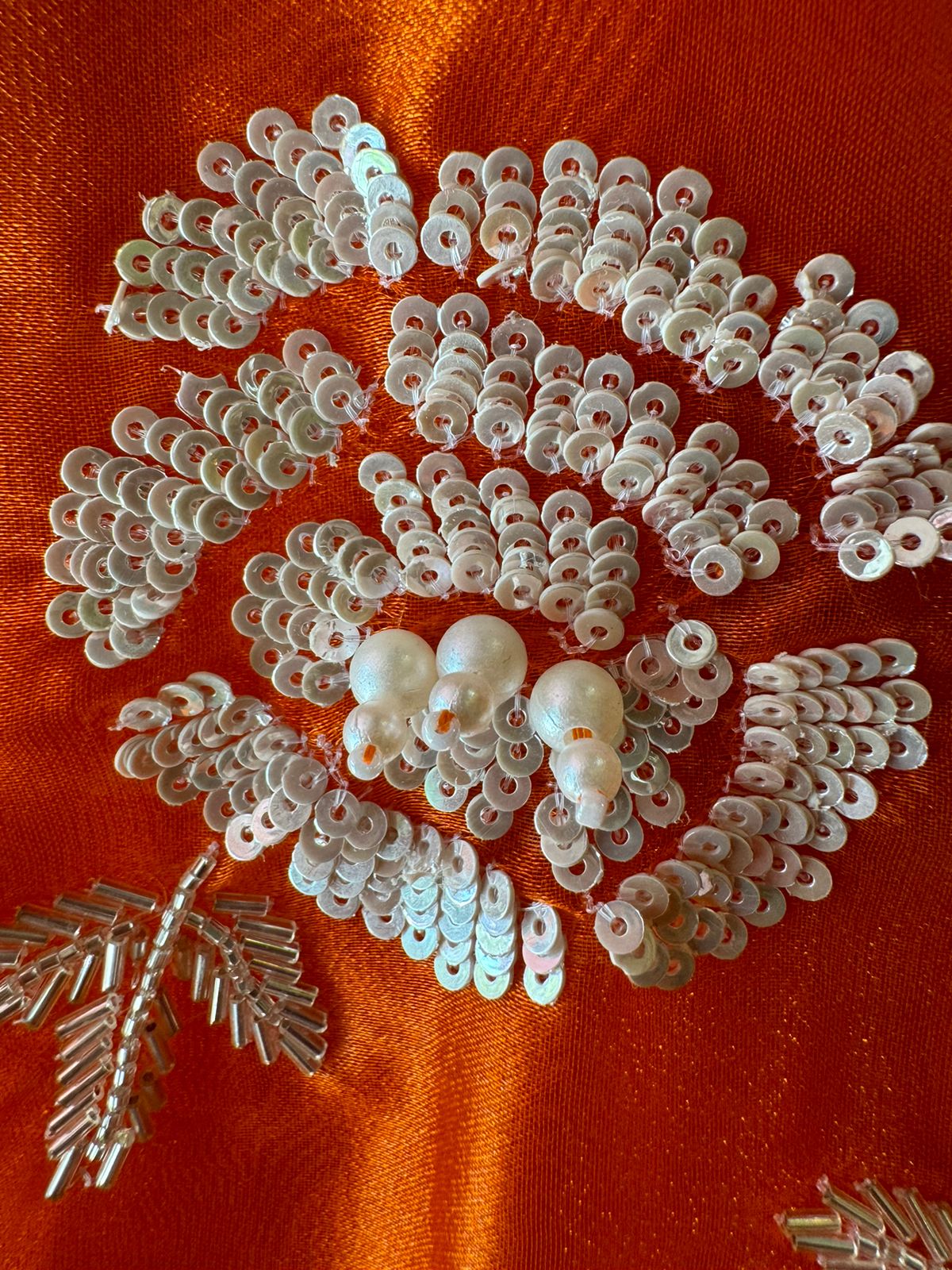 Pure Tissue Unstitched Kurta with Beautiful Embroidered jaal design