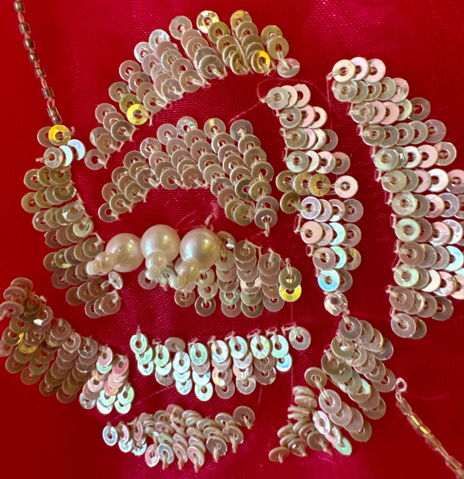 Pure Tissue Unstitched Kurta with Beautiful Embroidered jaal design