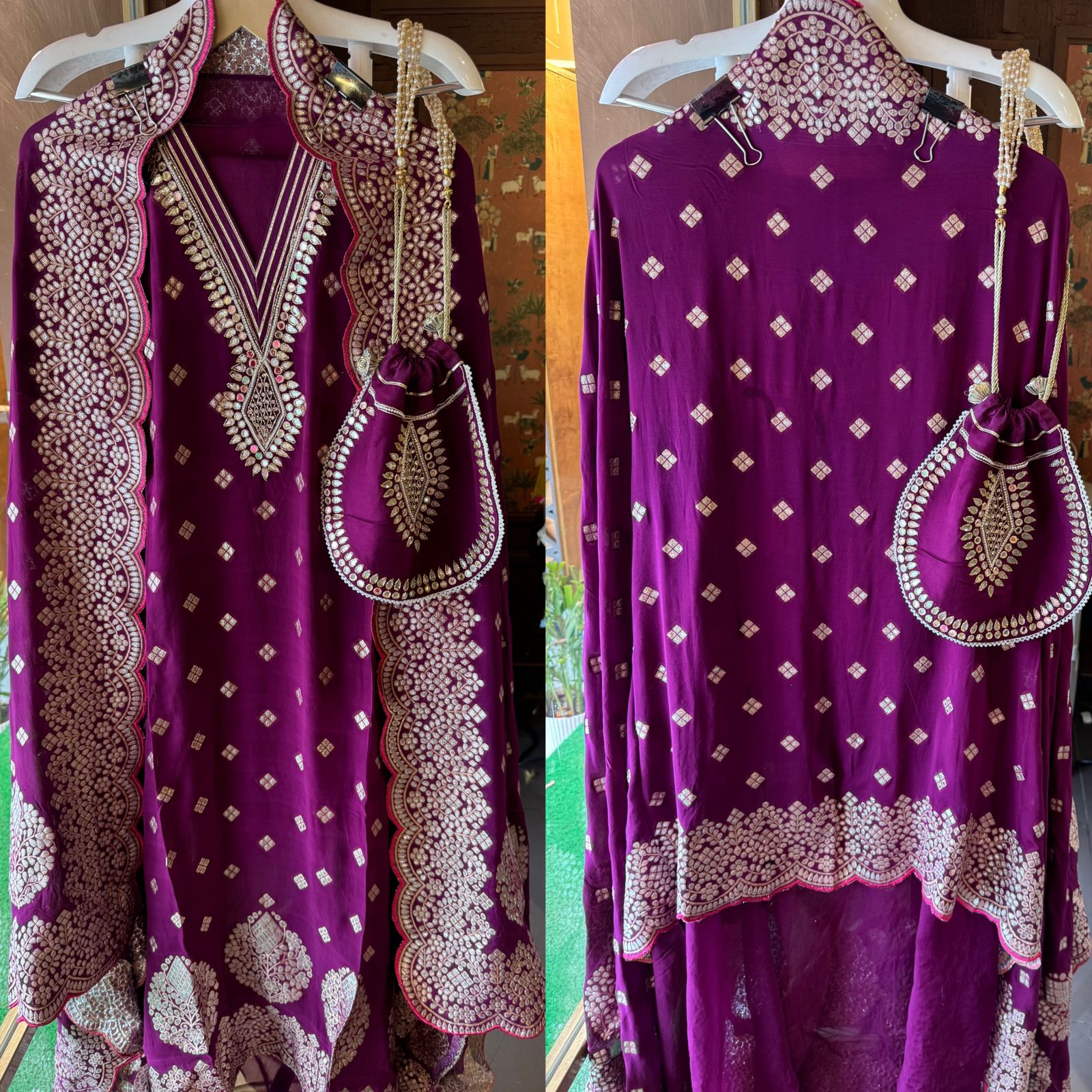 Banarsi Georgette  Unstitched suits pieces