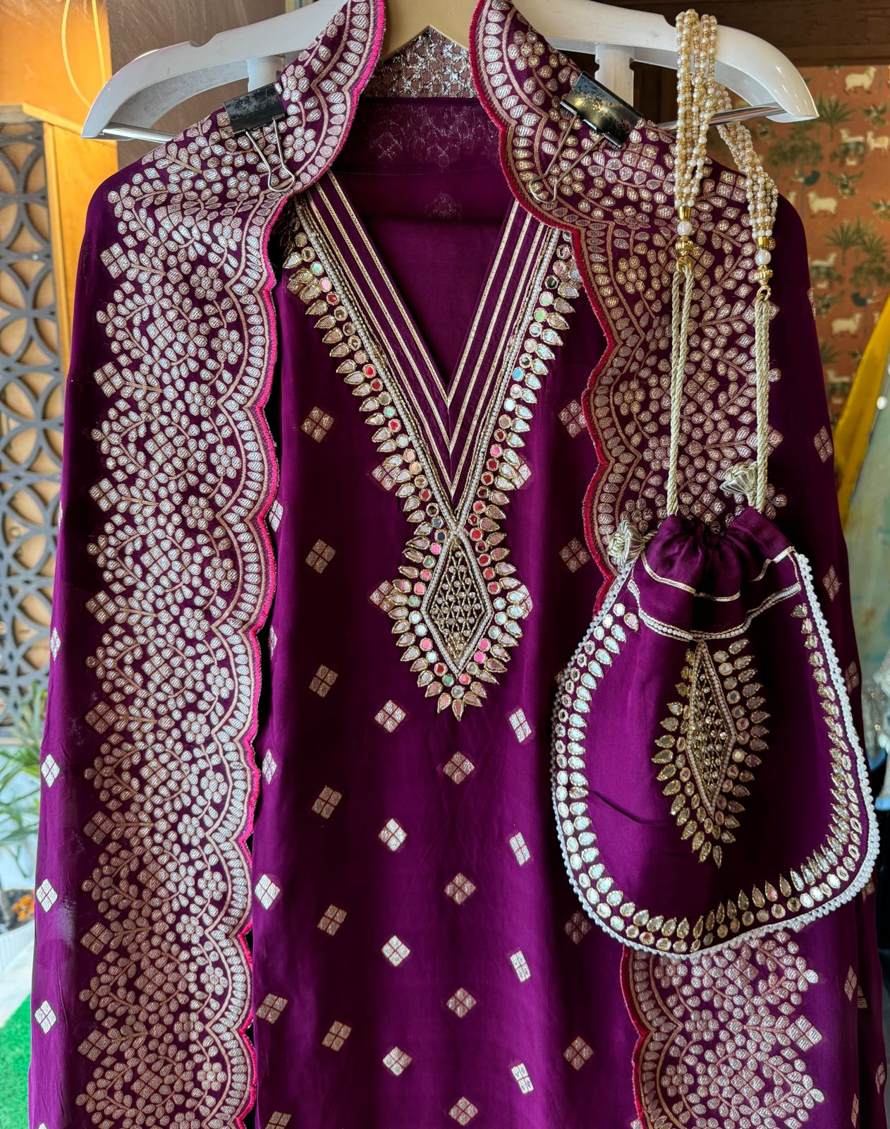 Banarsi Georgette  Unstitched suits pieces