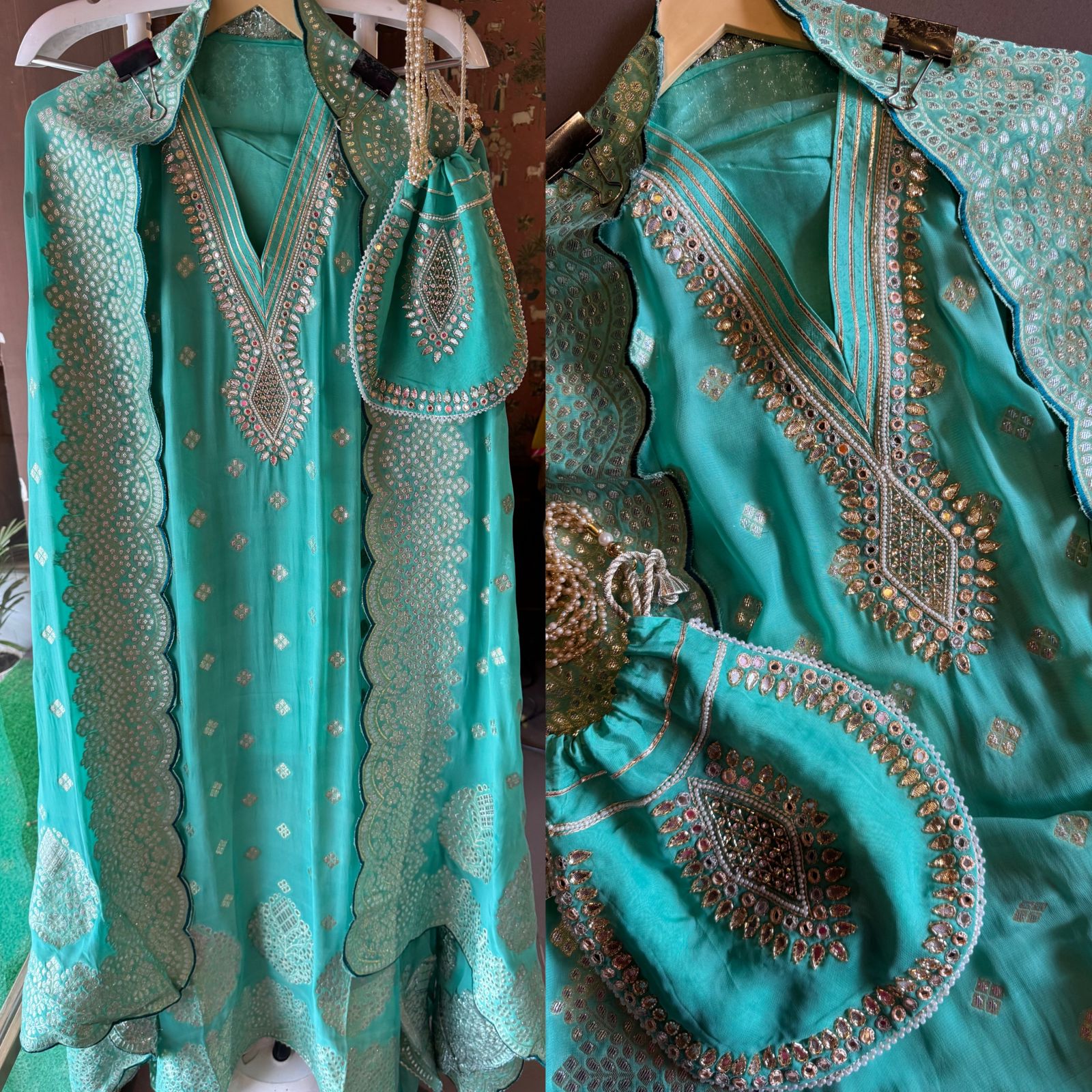 Banarsi Georgette  Unstitched suits pieces