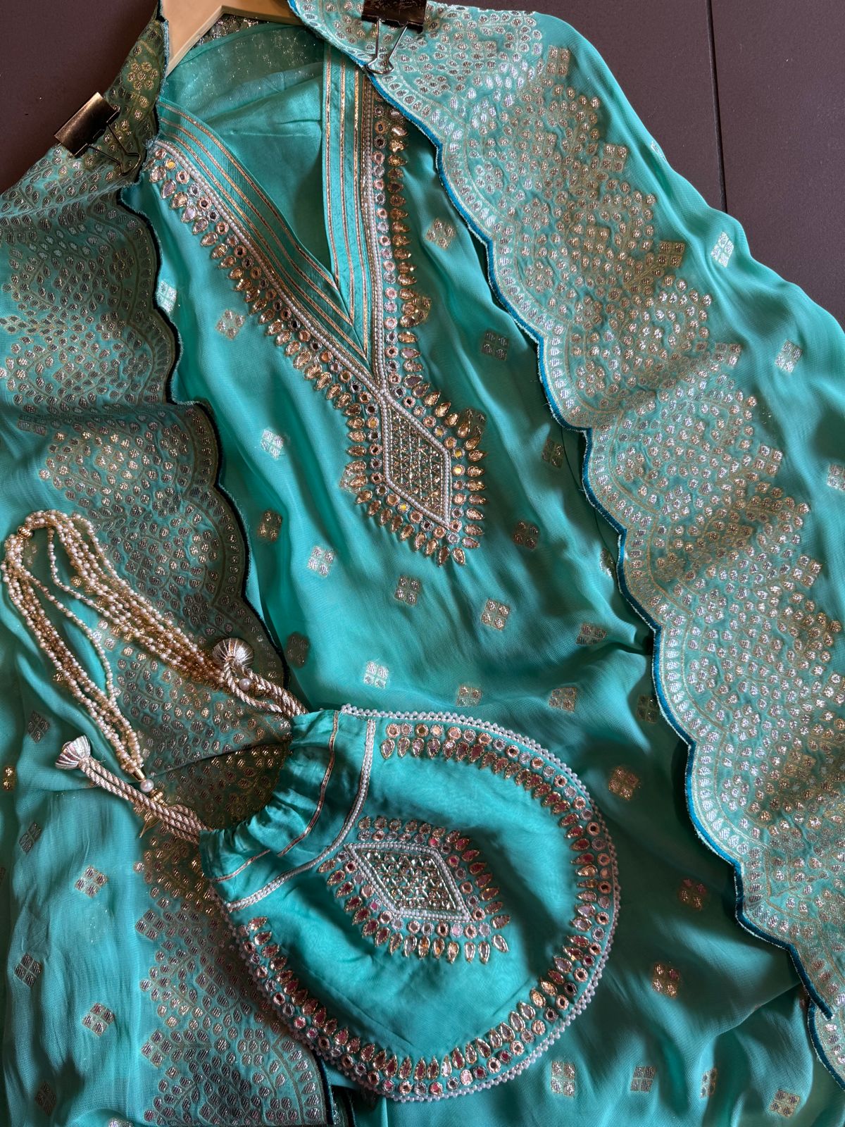 Banarsi Georgette  Unstitched suits pieces