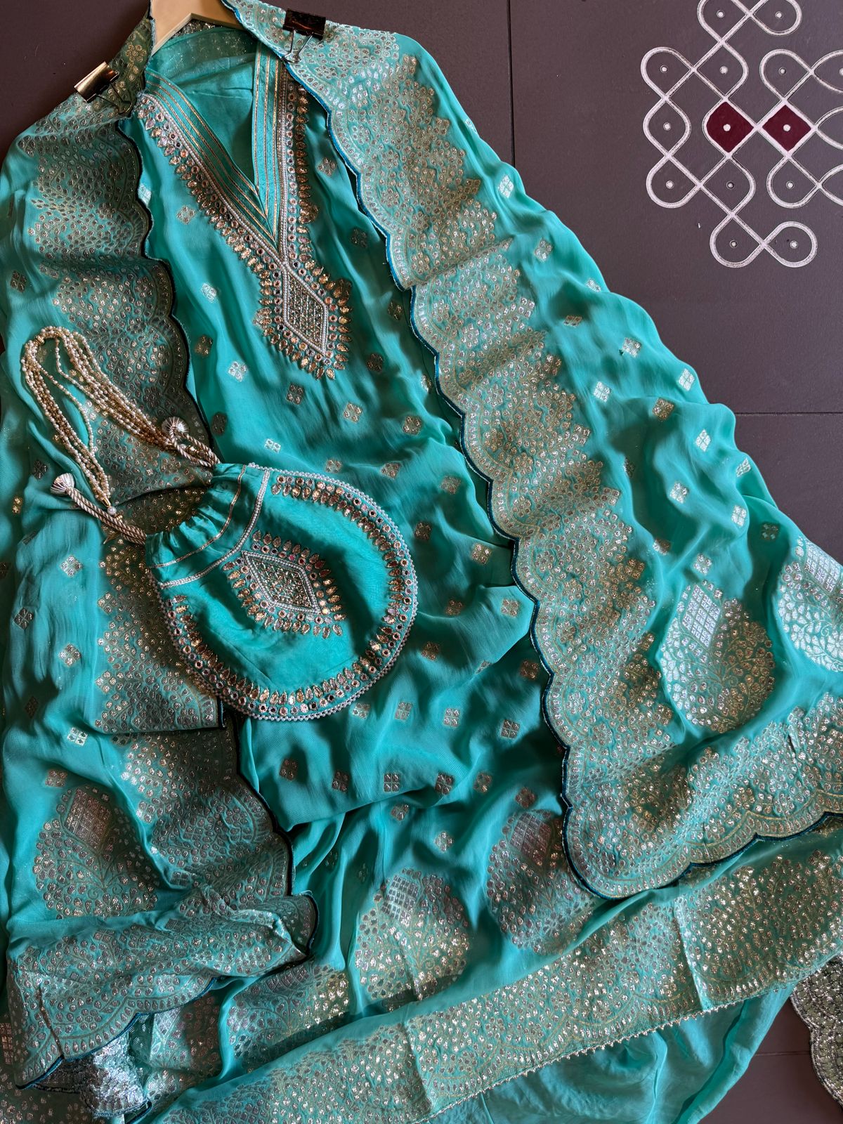 Banarsi Georgette  Unstitched suits pieces