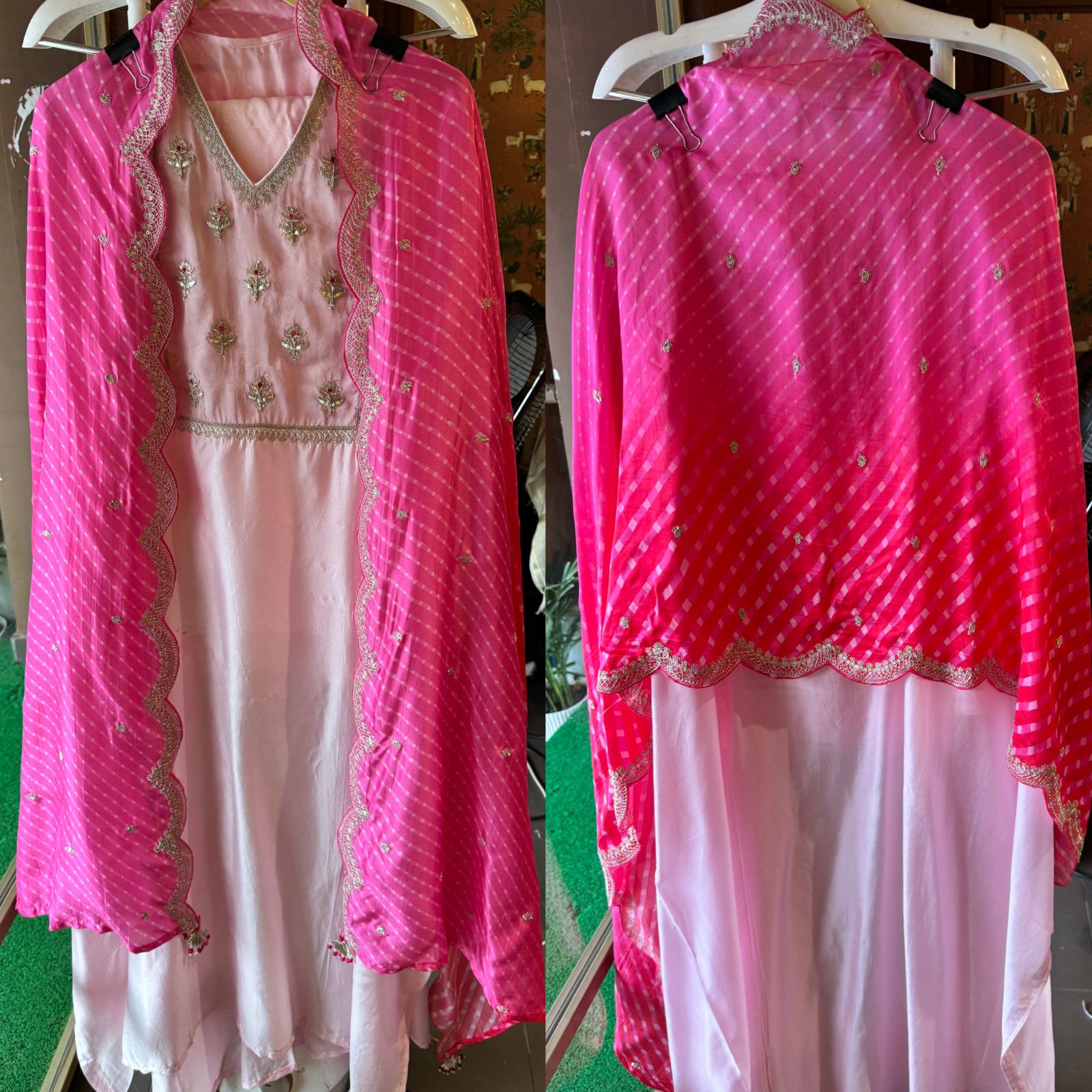 Silk Shirt (Powder pink in colour)