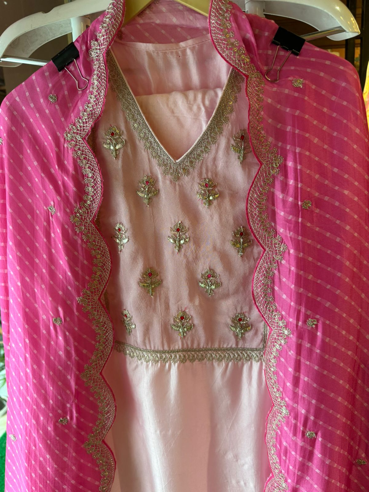 Silk Shirt (Powder pink in colour)