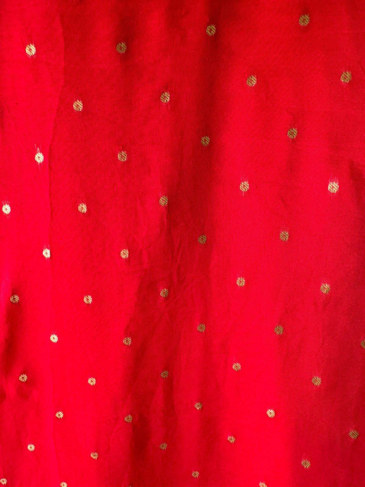 Update Silk Unstitched Shirt with Dabka and dori work on the neckline