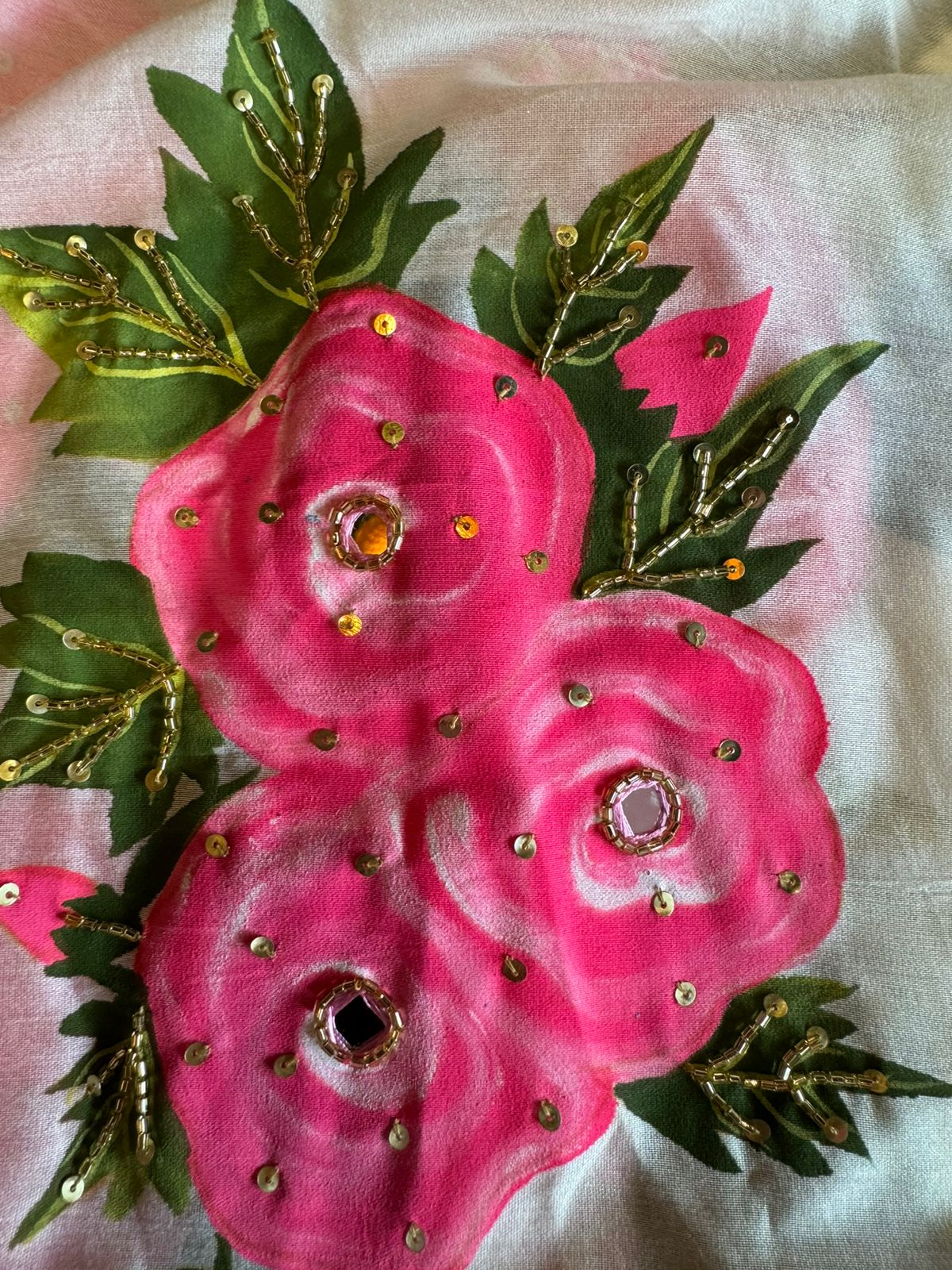 Pure chanderi silk suit