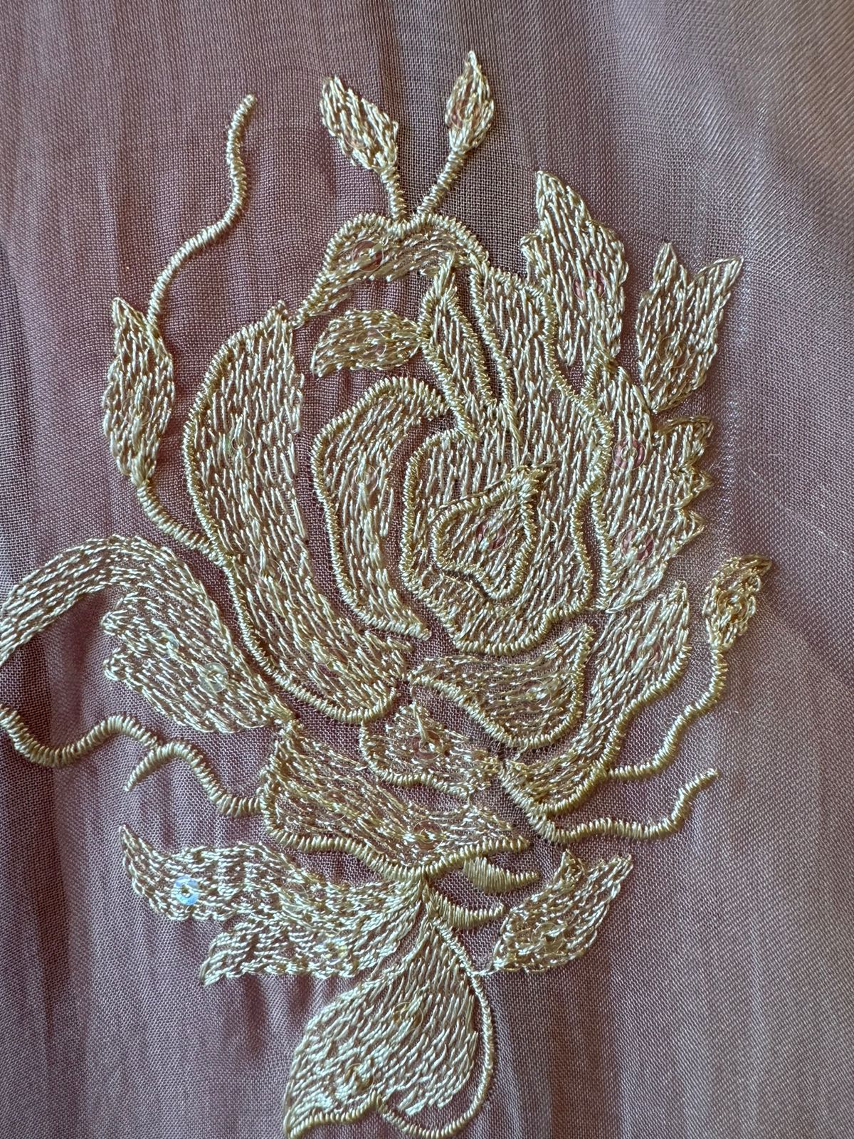 Soft organza Unstitched shirt with thread