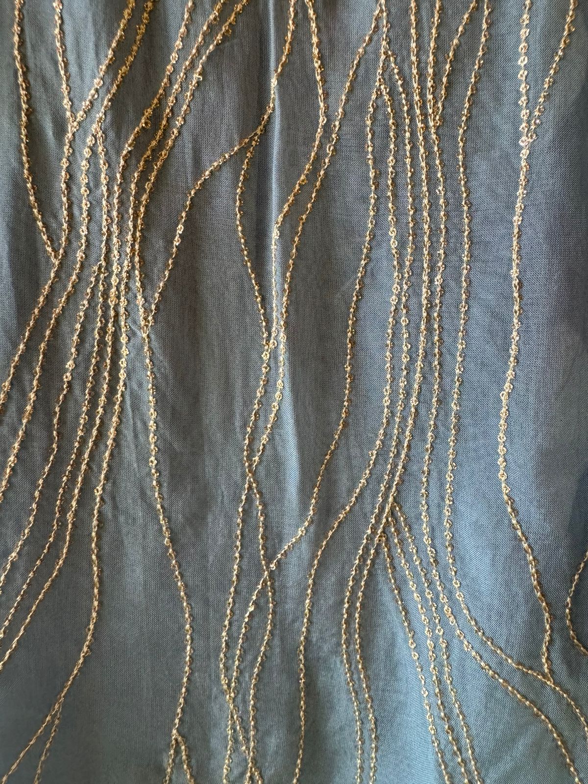 Soft organza Unstitched shirt with thread