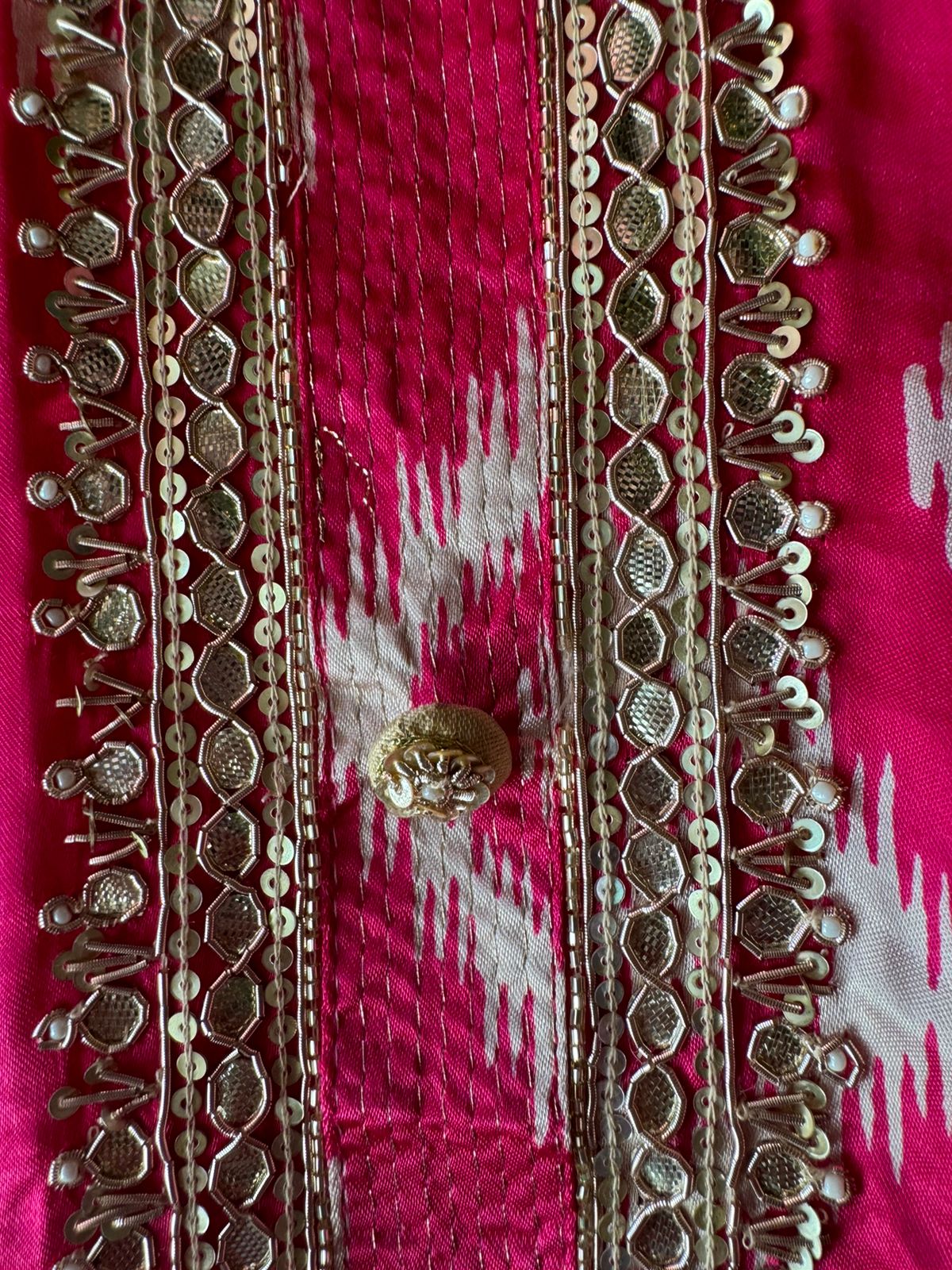 Pure Gajji silk Suits with Ikkat print