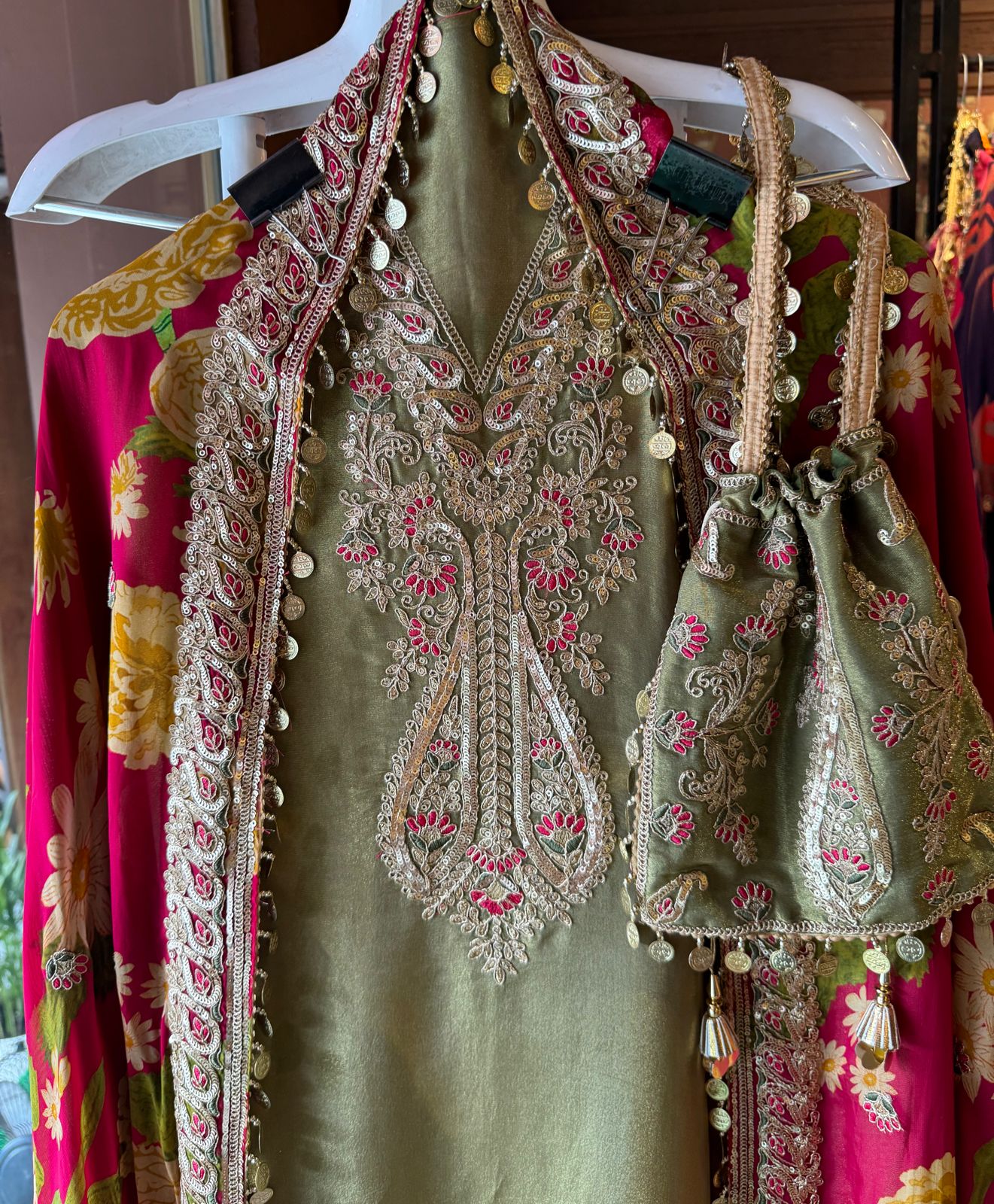 Shop our new Partywear collection this time with digital printed dupatta’s.