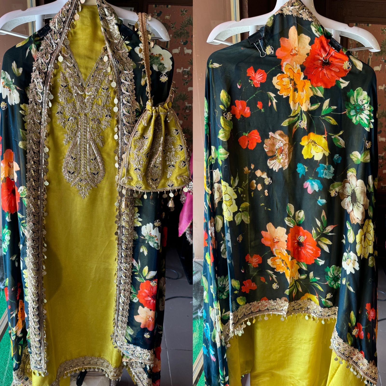 Shop our new Partywear collection this time with digital printed dupatta’s.