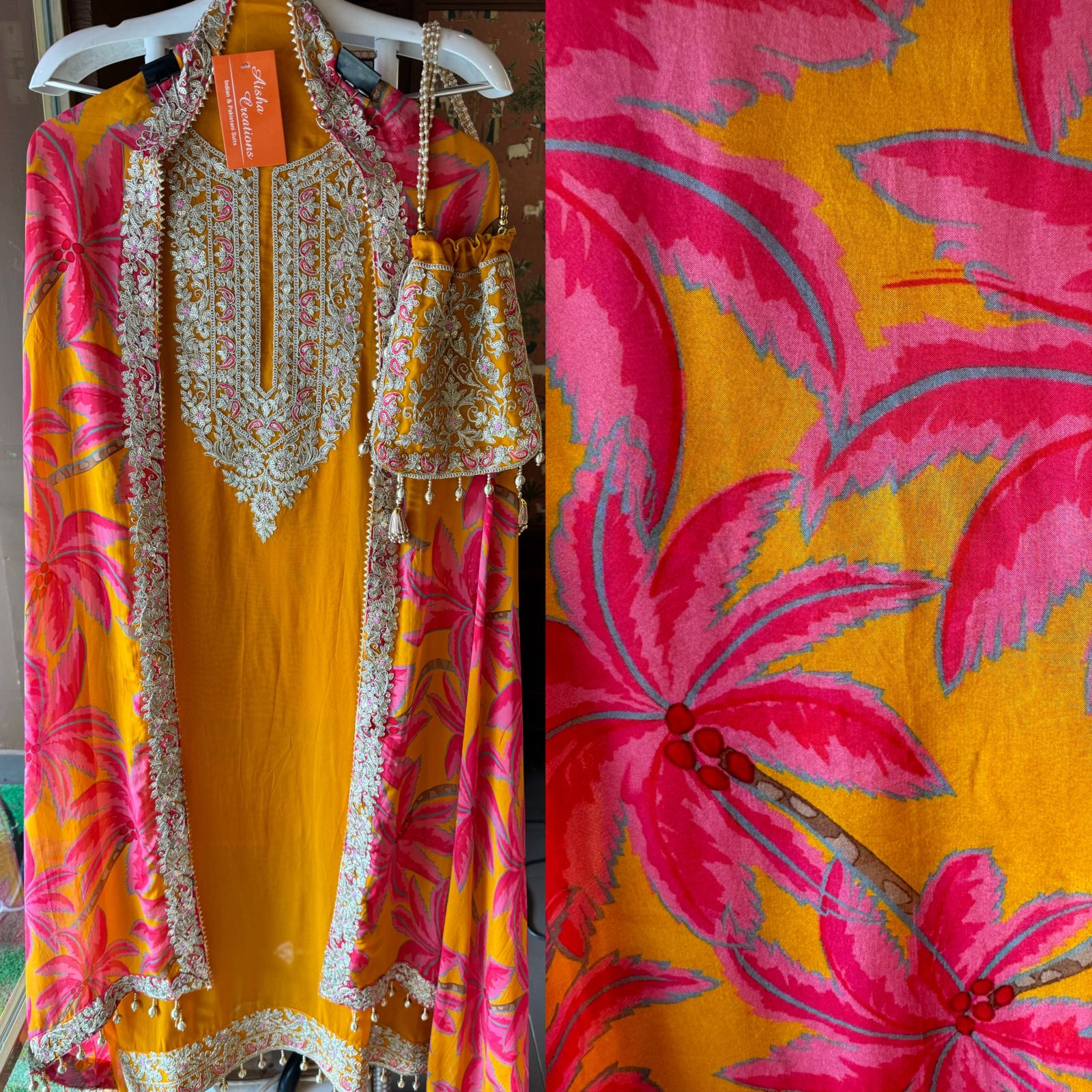 Shop our new Partywear collection this time with digital printed dupatta’s.