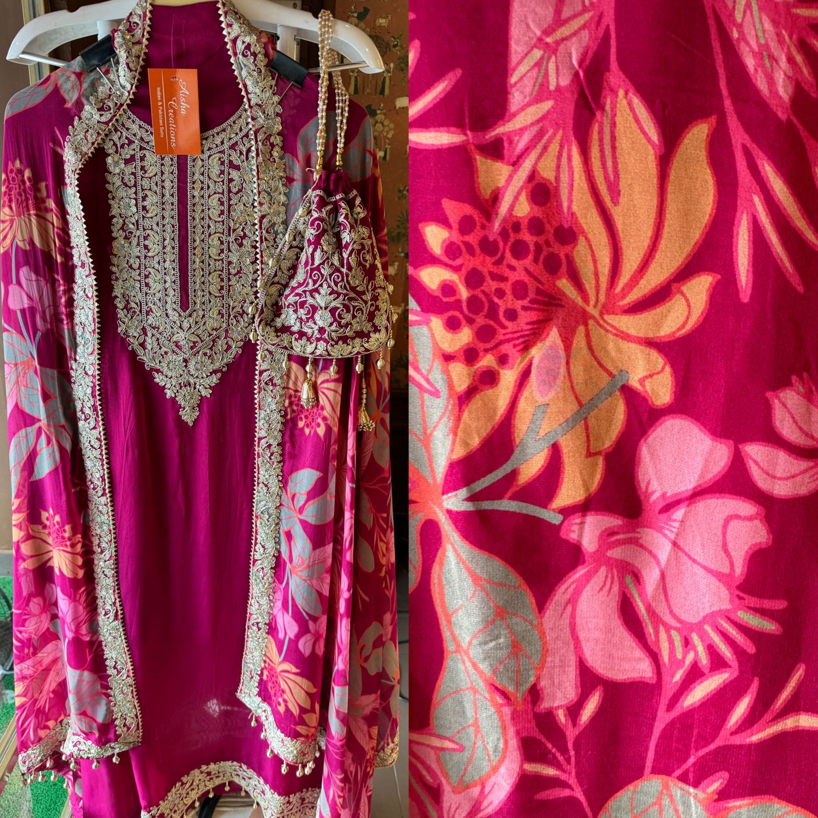 Shop our new Partywear collection this time with digital printed dupatta’s.