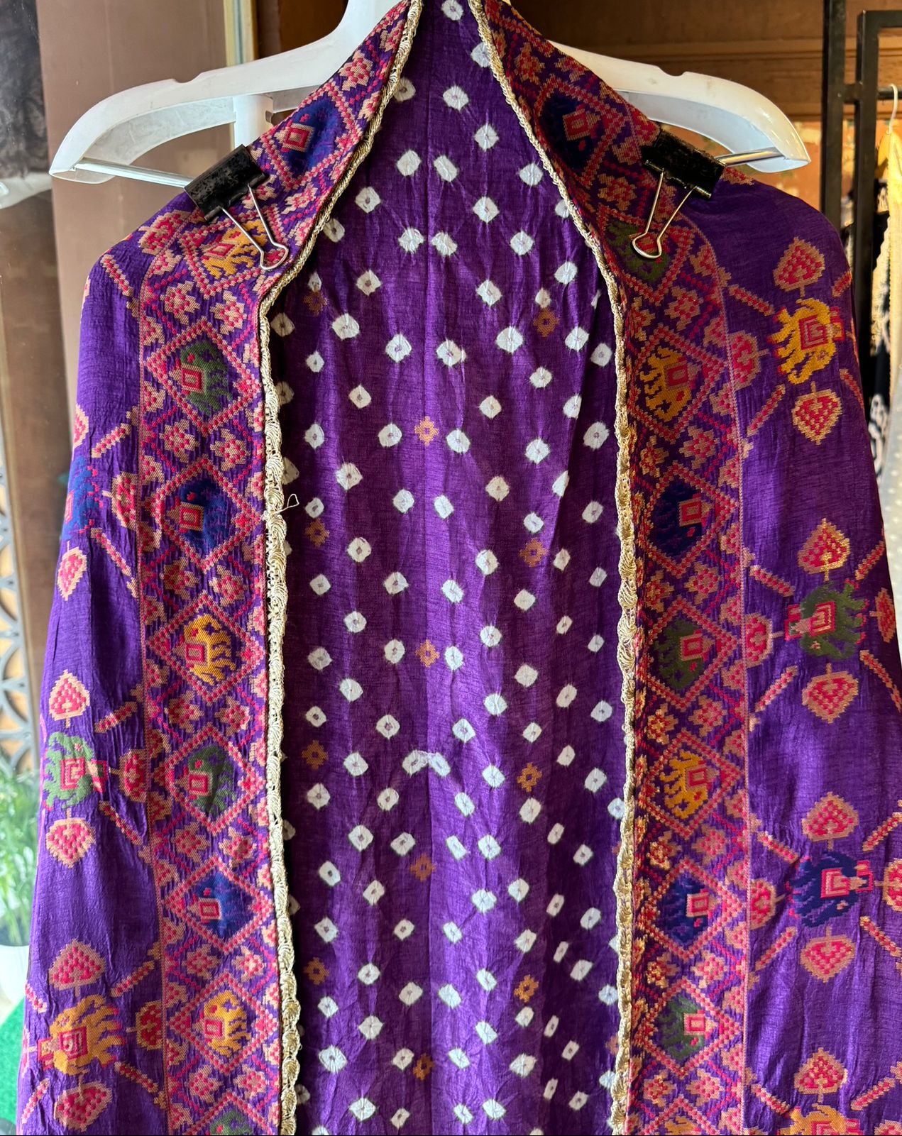 Crushed bandej Unstitched Kurta