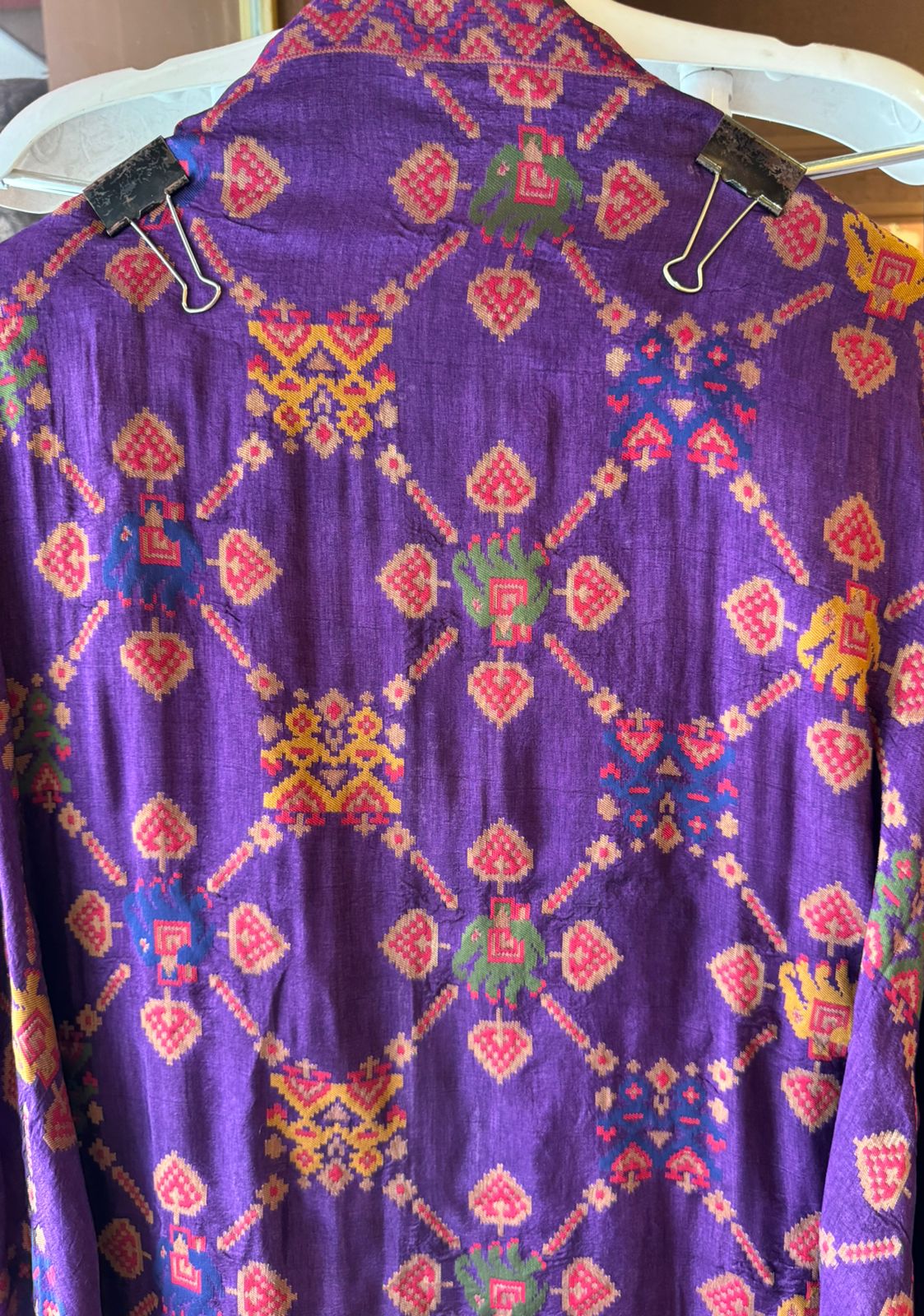 Crushed bandej Unstitched Kurta